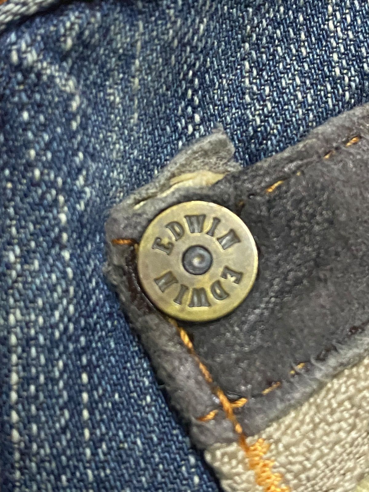 Edwin Vintage Japanese Brand Edwin Bluetrip Distressed Loose Jeans Size US 29 - 15 Thumbnail