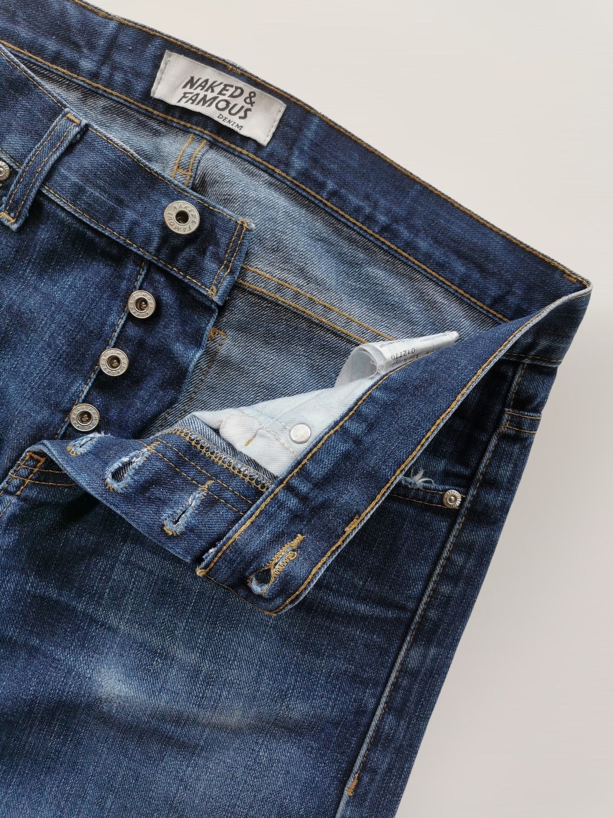 Naked & Famous Naked & Famous Left Hand Twill Selvedge SuperskinnyGuy 32x43 Size US 32 / EU 48 - 3 Thumbnail