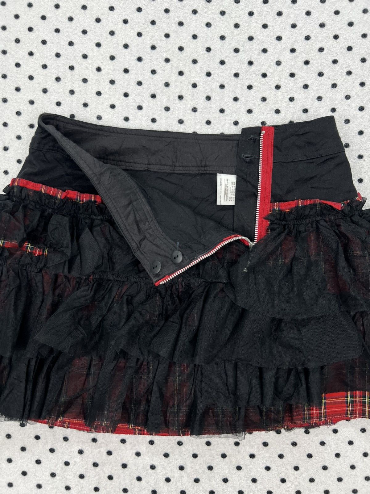 Japanese Brand Ba-tsu Club Layered Gothic Skirt Size 27" / US 4 / IT 40 - 3 Thumbnail