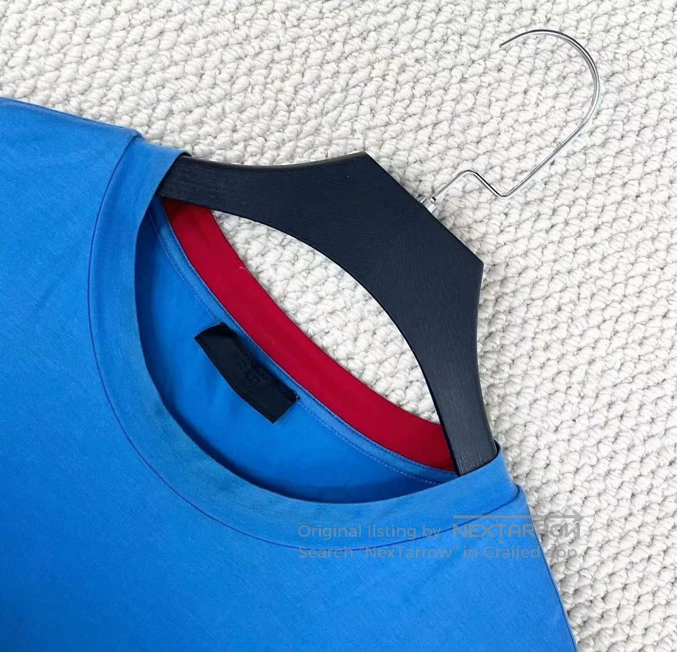 Prada prada blue logo short sleeve t. Size US XXL / EU 58 / 5 - 3 Thumbnail