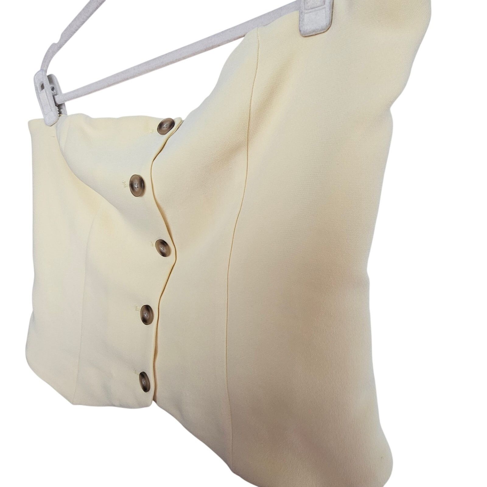 Express Express Womens Strapless Button Front Tailored Tube Top Sz L Size L / US 10 / IT 46 - 3 Thumbnail