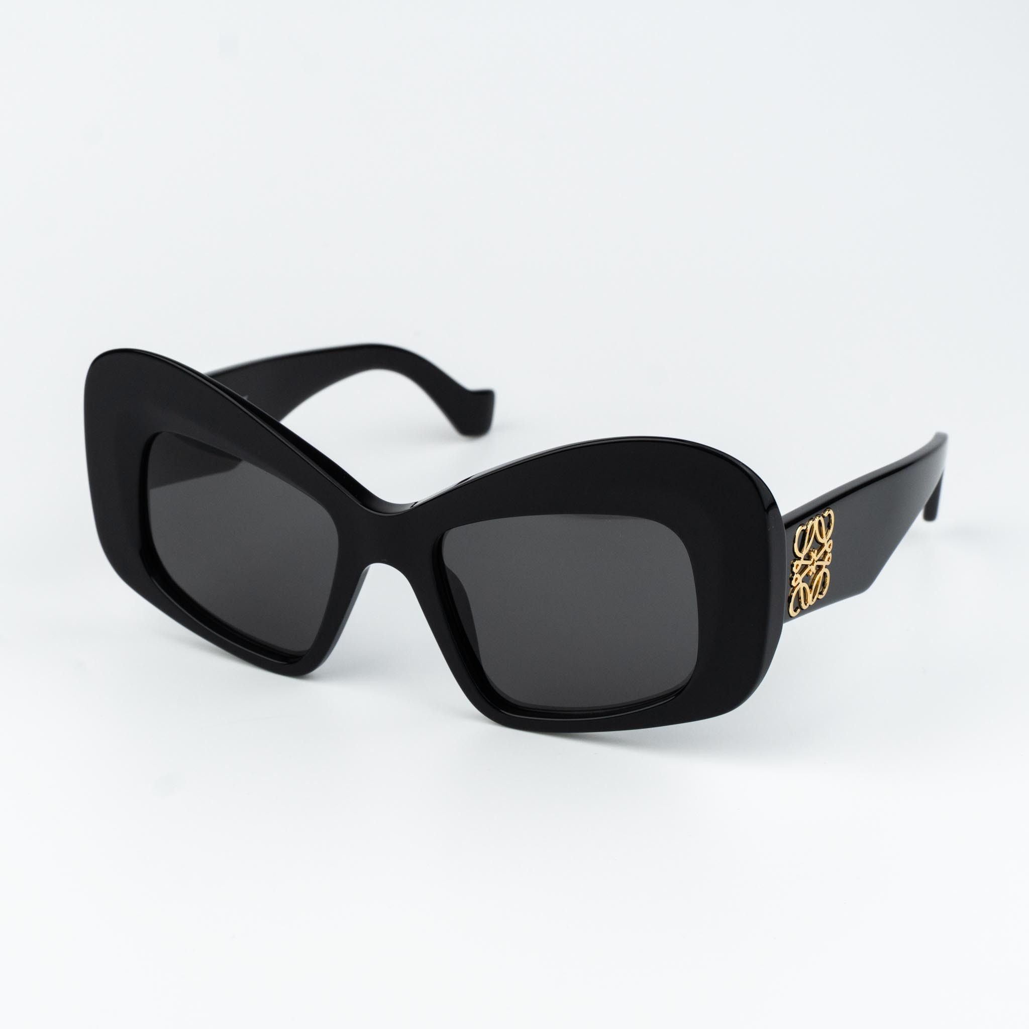 NEW Loewe LW40114F Anagram Logo Sunglasses Black LOEWE Anagram square sunglasses for Women - Black in KSA  main image 2