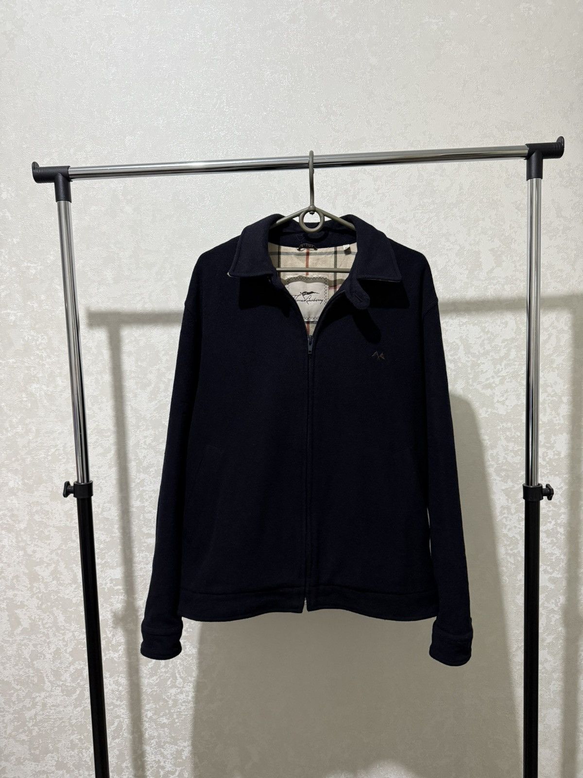 Burberry THOMAS BURBERRY WOOL BOMBER JACKET MEN’S NOVA CHECK LINED Size US M / EU 48-50 / 2 - 3 Thumbnail