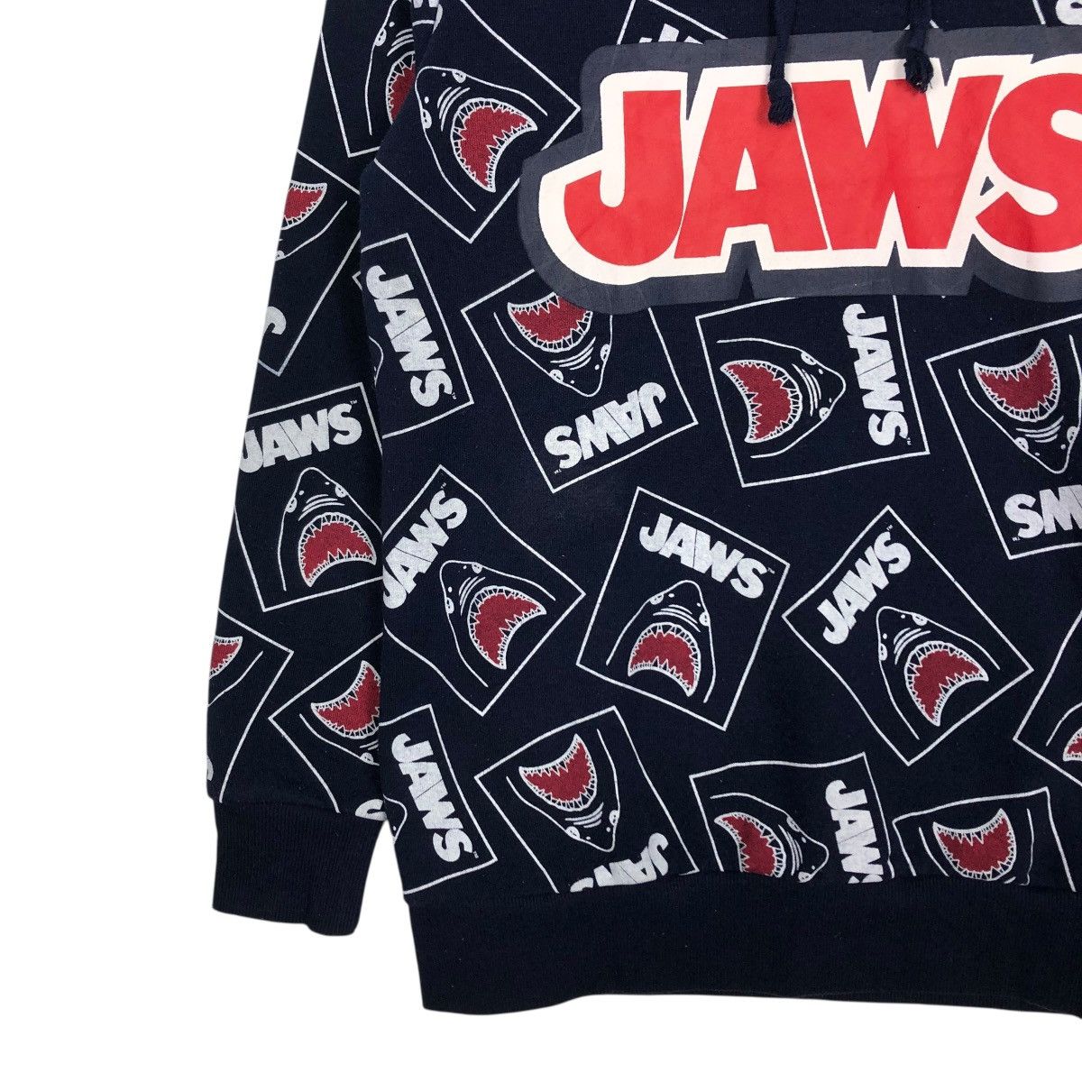 Japanese Brand 🔥VINTAGE HOODIE PULL OVER JAWS MOVIE FULL PRINT RARE DESIGN Size US M / EU 48-50 / 2 - 6 Thumbnail