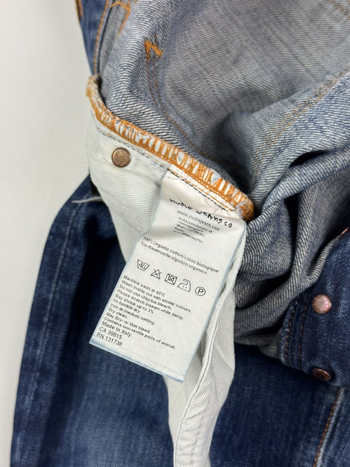 Nudie Jeans Nudie Jeans Steady Eddie Washed Selvage Denim Jeans Pants Size US 30 / EU 46 - 12 Thumbnail