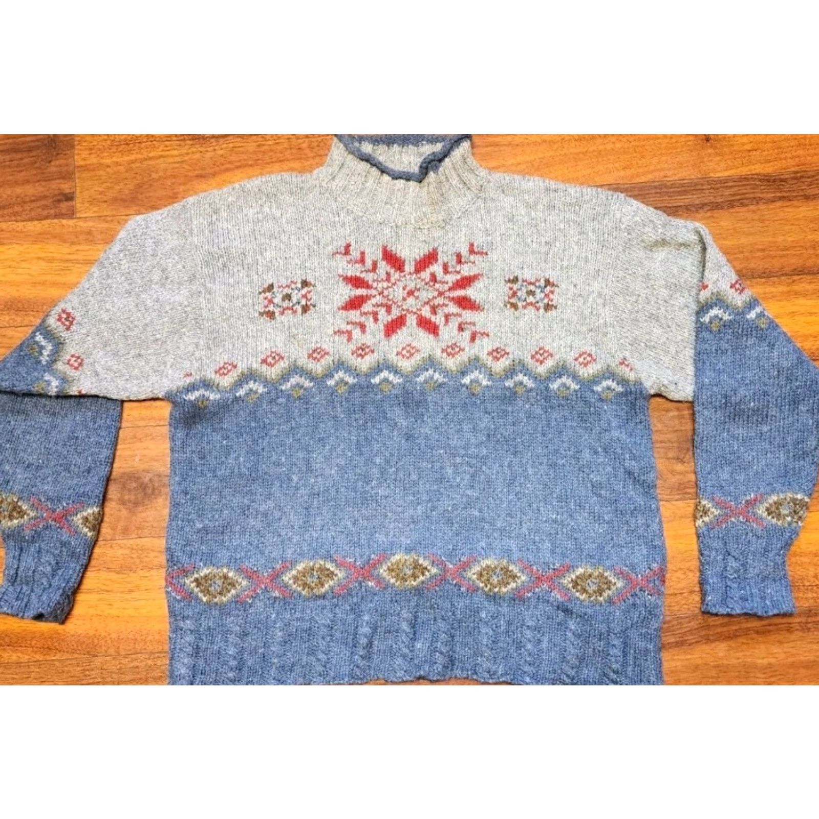 Vintage VINTAGE St Johns Bay Sweater Women XL Mock Neck Pullover Southwestern Woll Blend Size XL / US 12-14 / IT 48-50 - 4 Thumbnail