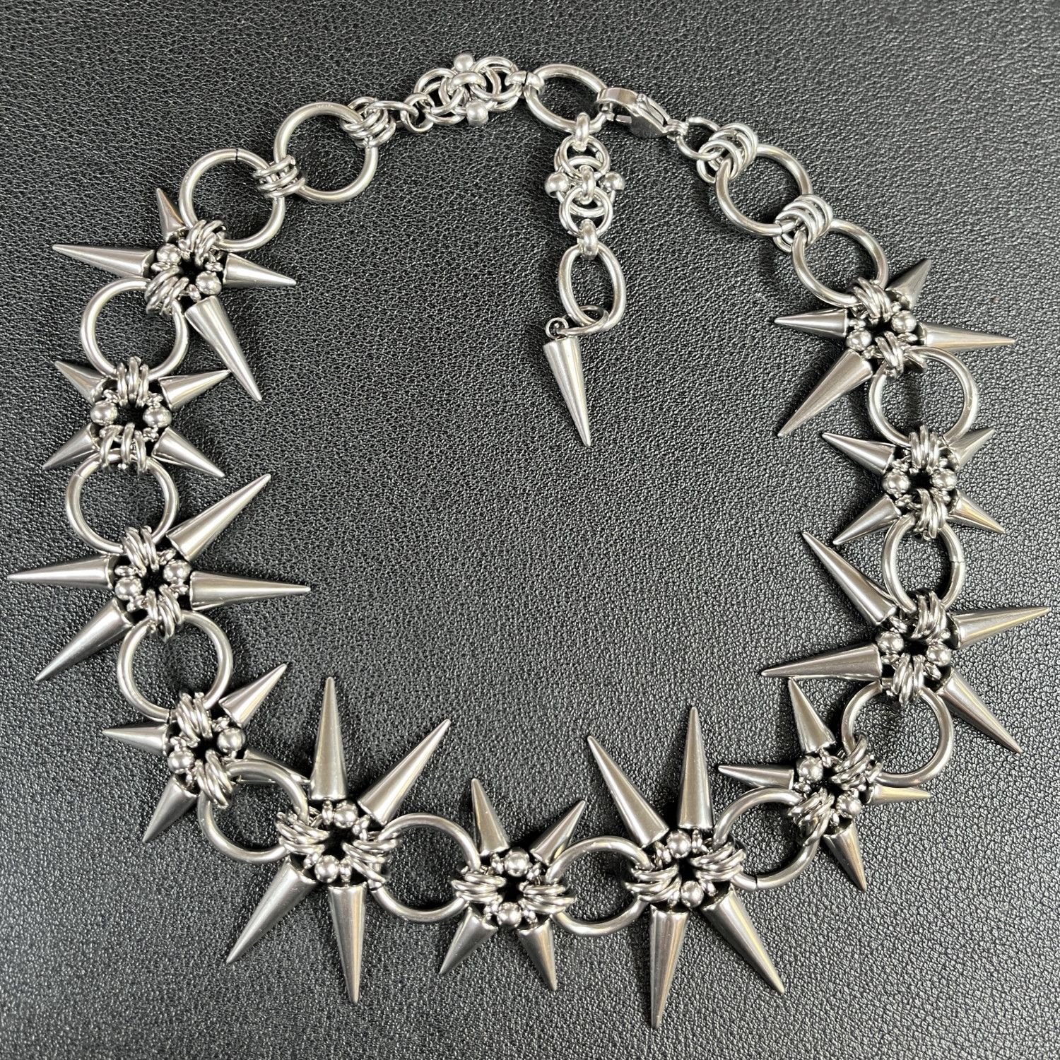 Japanese Brand Rivet Chain Choker Necklace Size ONE SIZE - 5 Thumbnail