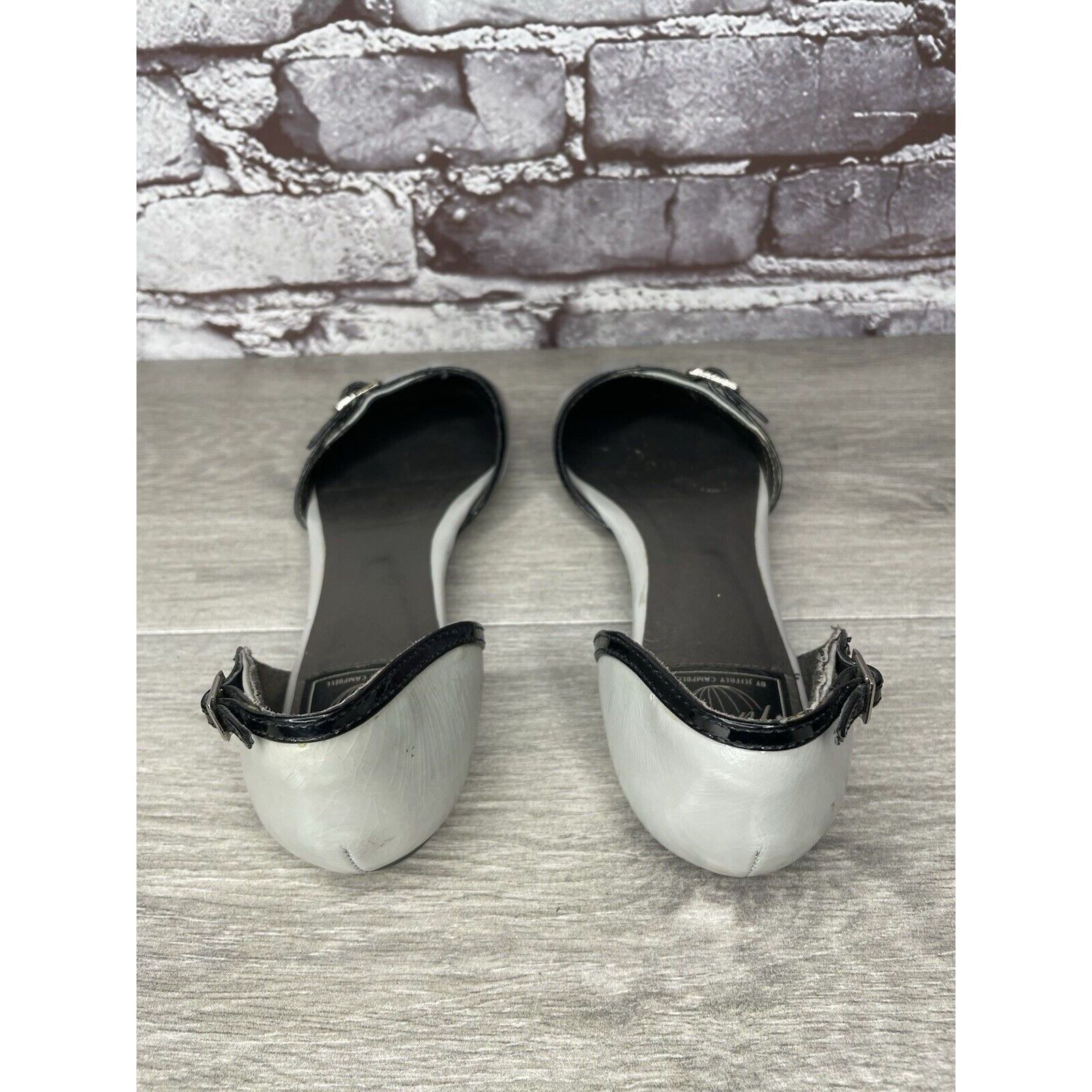 Jeffrey Campbell VTG Jeffrey Campbell Gray Patent Leather D’ Orsay Pointed Fl Size US 6.5 / IT 36.5 - 5 Thumbnail