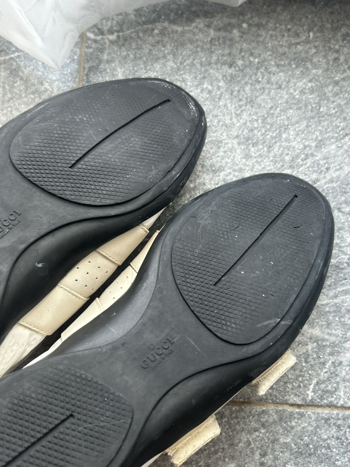 Gucci shoes gucci leather trainers web GG velcro straps sneakers Size US 5.5 / EU 38 - 12 Thumbnail