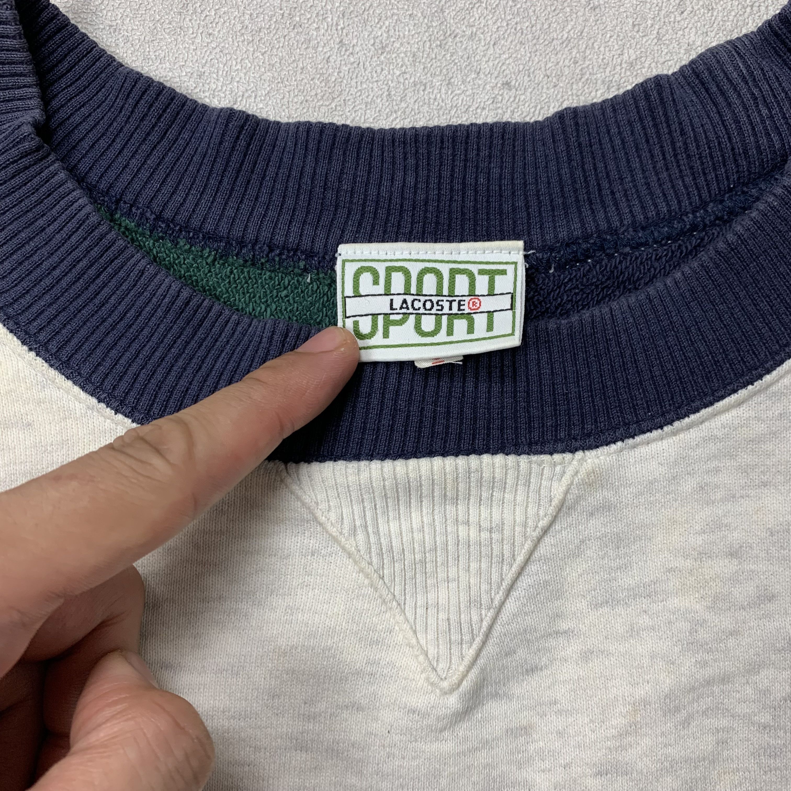 Lacoste Vintage 90s Lacoste Boxy Fit Oversized Sweatshirt Crewneck Size US M / EU 48-50 / 2 - 9 Thumbnail