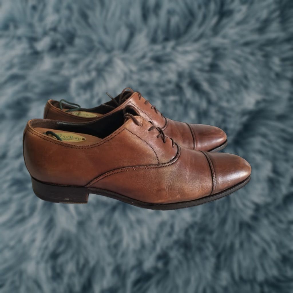 To Boot New York To Boot New York Shoes Cap Toe Oxford 1298 Italy Brown Calfskin Men’s Size 10 Mens Size ONE SIZE - 1 Thumbnail