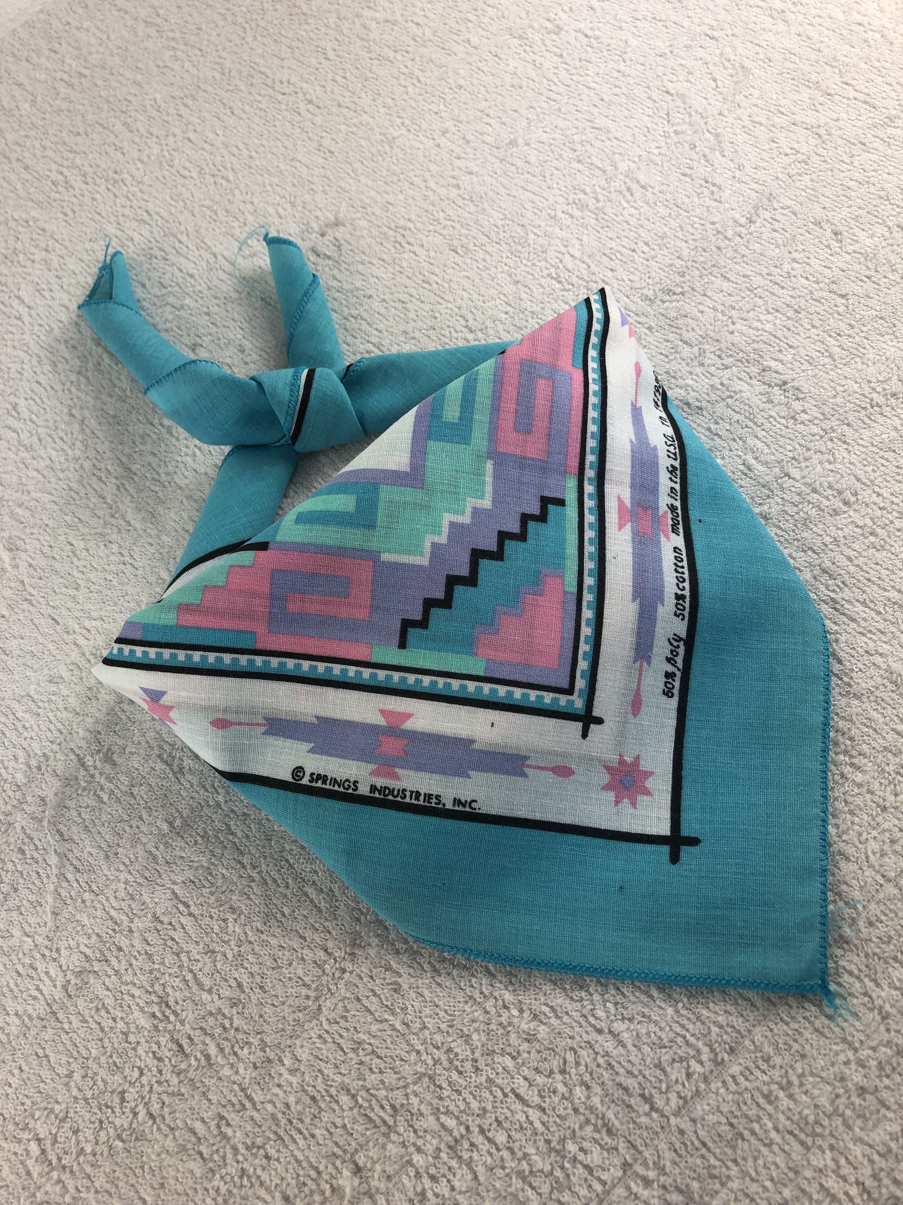 Vintage Paislee Handkerchief / Bandana / Neckerchief C291 Size ONE SIZE - 2 Thumbnail