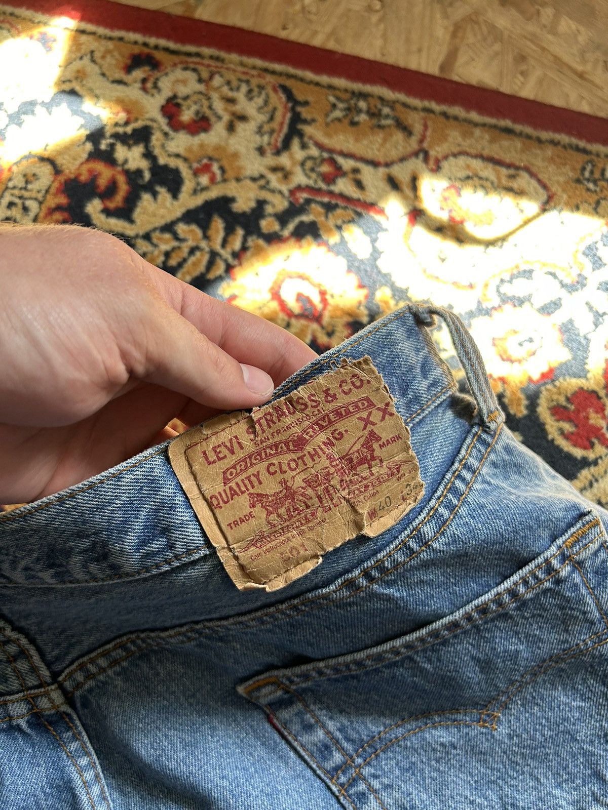 Levi's Vintage Clothing Vintage Levi’s 501 made in usa denim jeans pants Size US 40 / EU 56 - 14 Thumbnail