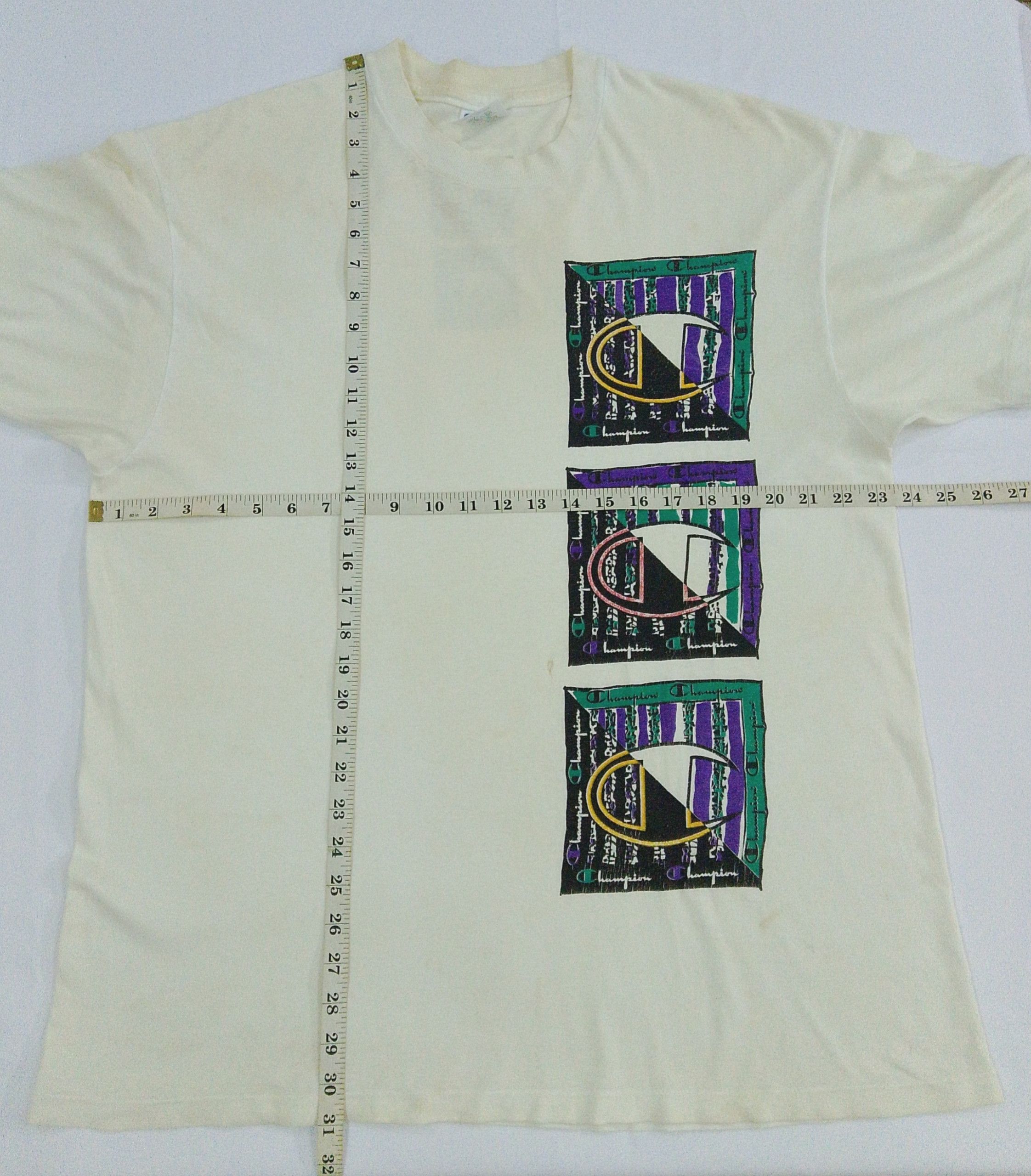 Champion Vintage Champion USA made Tee XL – Distressed Faded Yellow Size US XL / EU 56 / 4 - 20 Thumbnail
