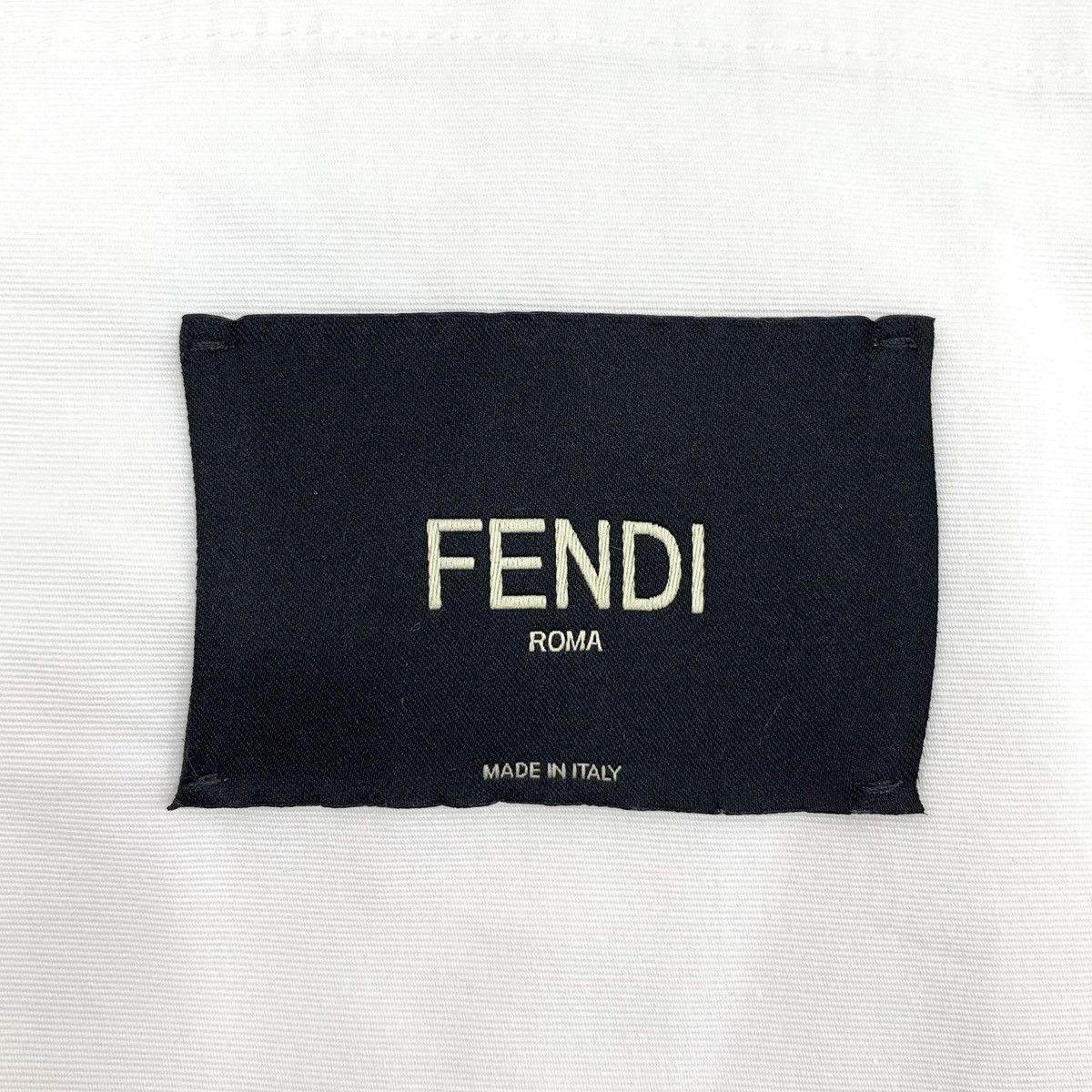 Fendi Fendi White Embroidery Stand Collar Zip Up Jacket K26WX Size US M / EU 48-50 / 2 - 5 Thumbnail