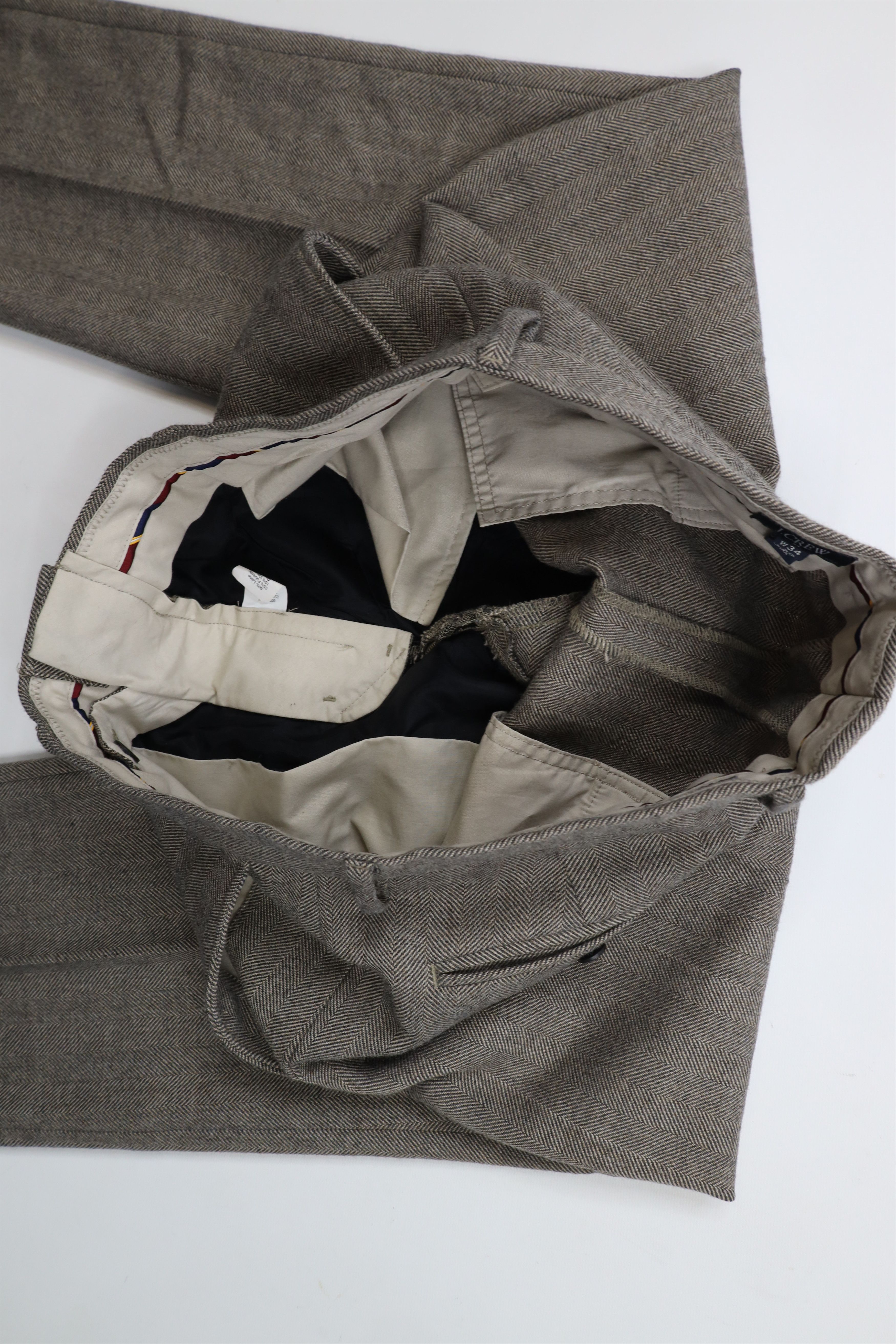 J.Crew × Vintage J Crew Bedford Wool Tweed Herringbone Chino Pants Trousers Size US 34 / EU 50 - 8 Thumbnail