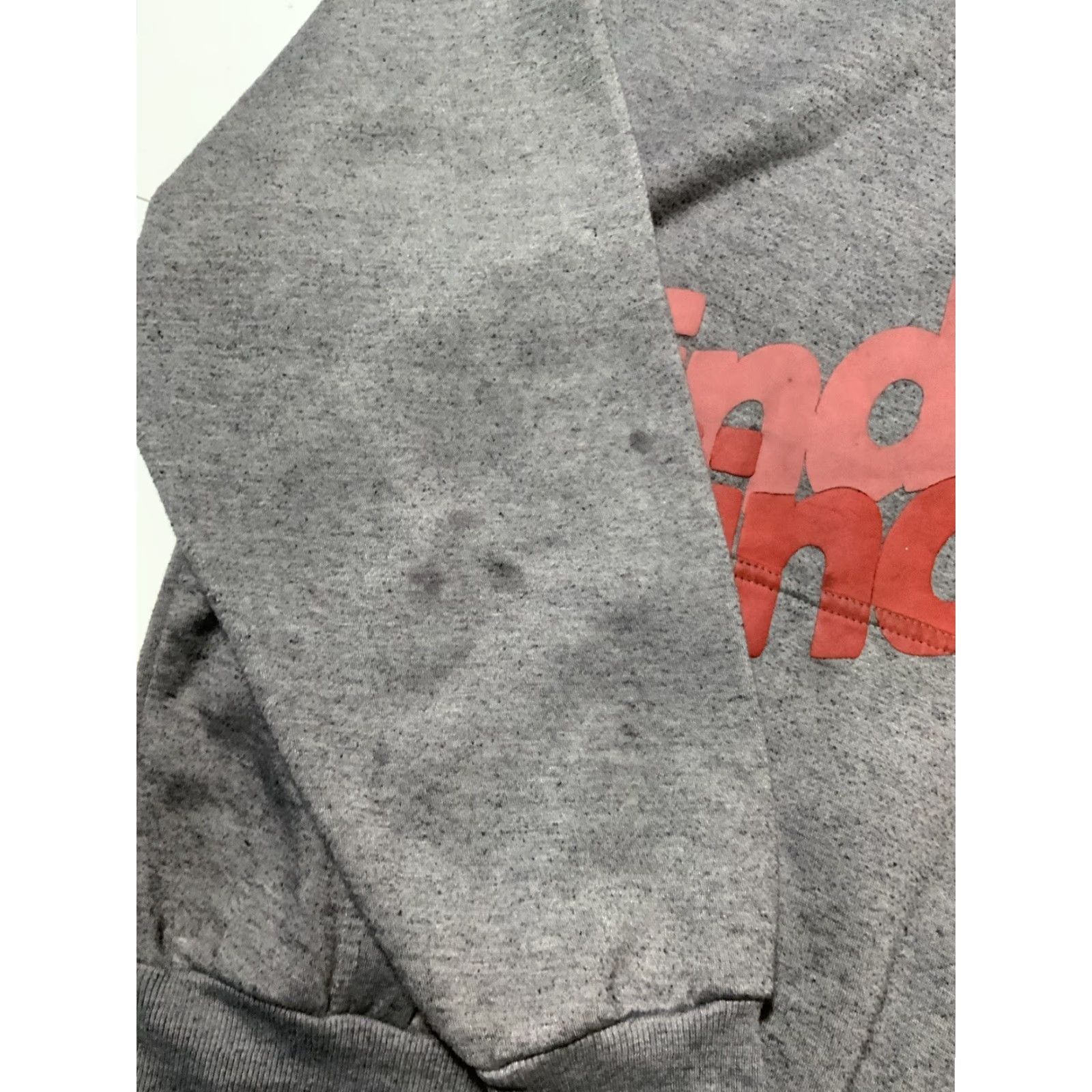Vintage VINTAGE Mind Liquid “Liquid Words” Gray Fleece Graphic Puff Print Pullover Hoodie M Mens Pullover Hoodie Gray Mind Liquid Size US M / EU 48-50 / 2 - 6 Thumbnail