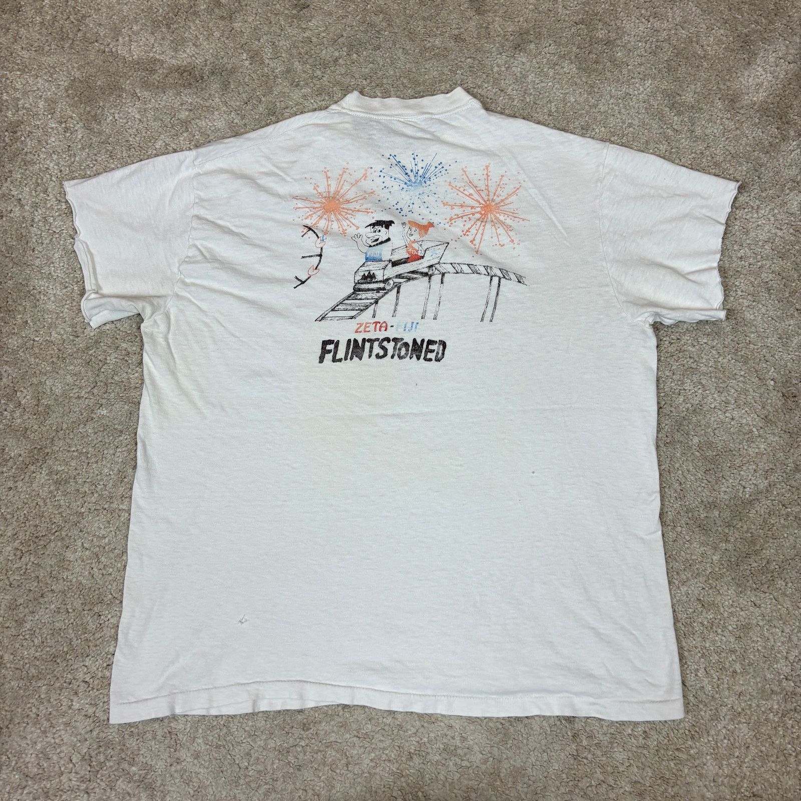 Vintage Vintage 80s UCLA Mardi Gras Fraternity T Shirt Men's Large Size US L / EU 52-54 / 3 - 4 Thumbnail