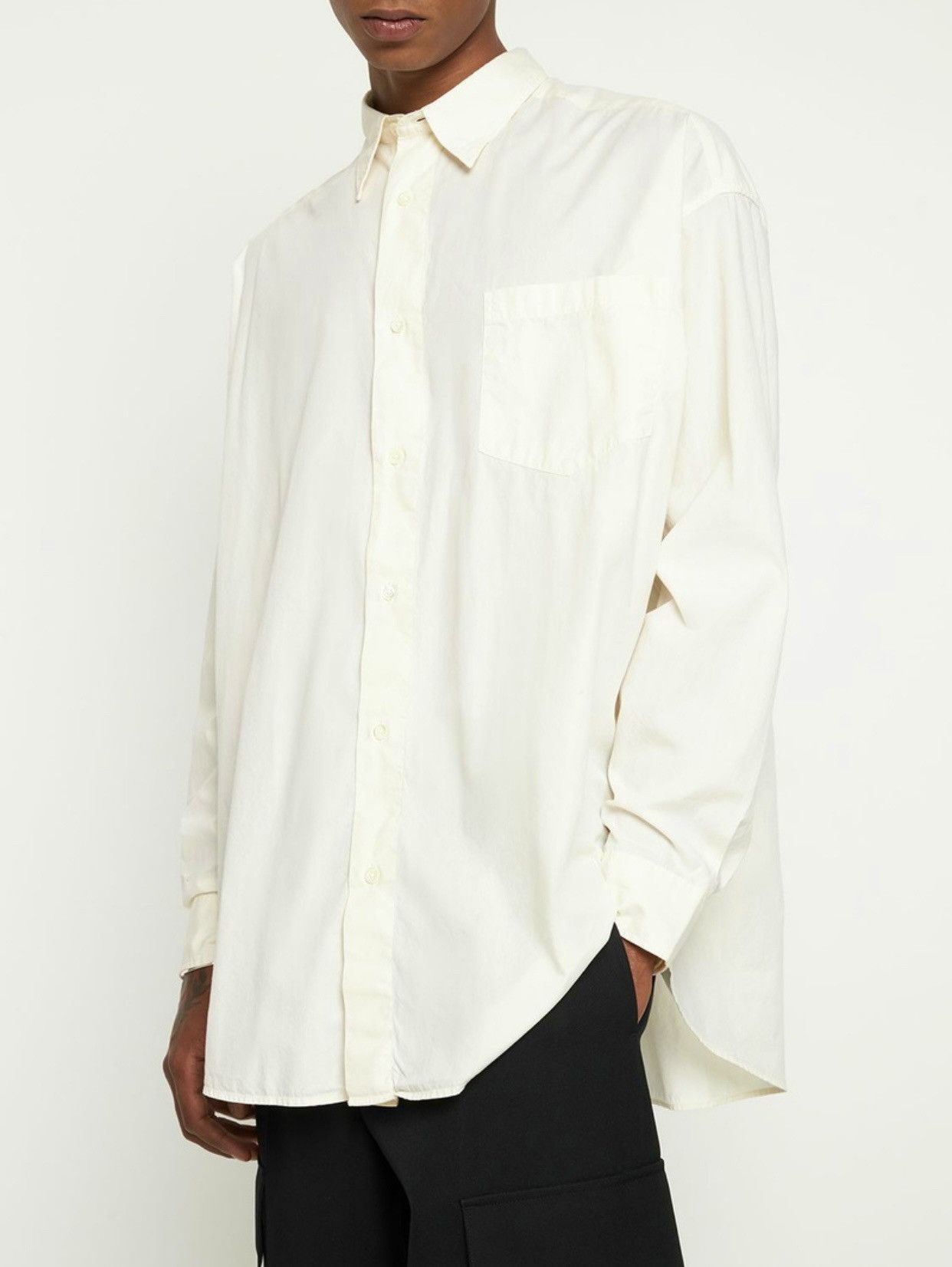 THE FRANKIE SHOP CHADWICK OVERSIZED BUTTON-UP L/S SHIRT