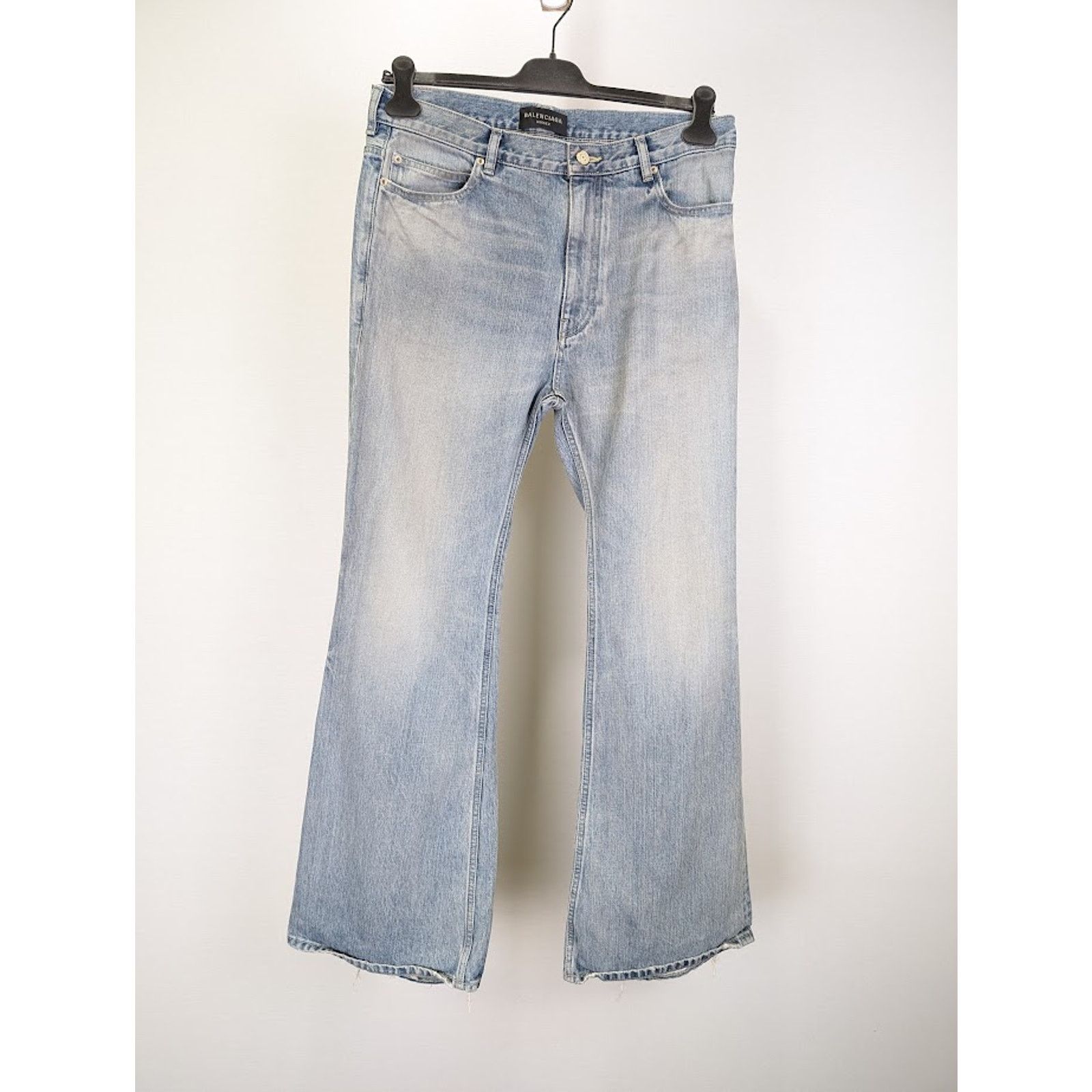 Balenciaga o1rshd1 Q:2 / Flared Denim Pants in Blue Size US 30 / EU 46 - 1 Thumbnail