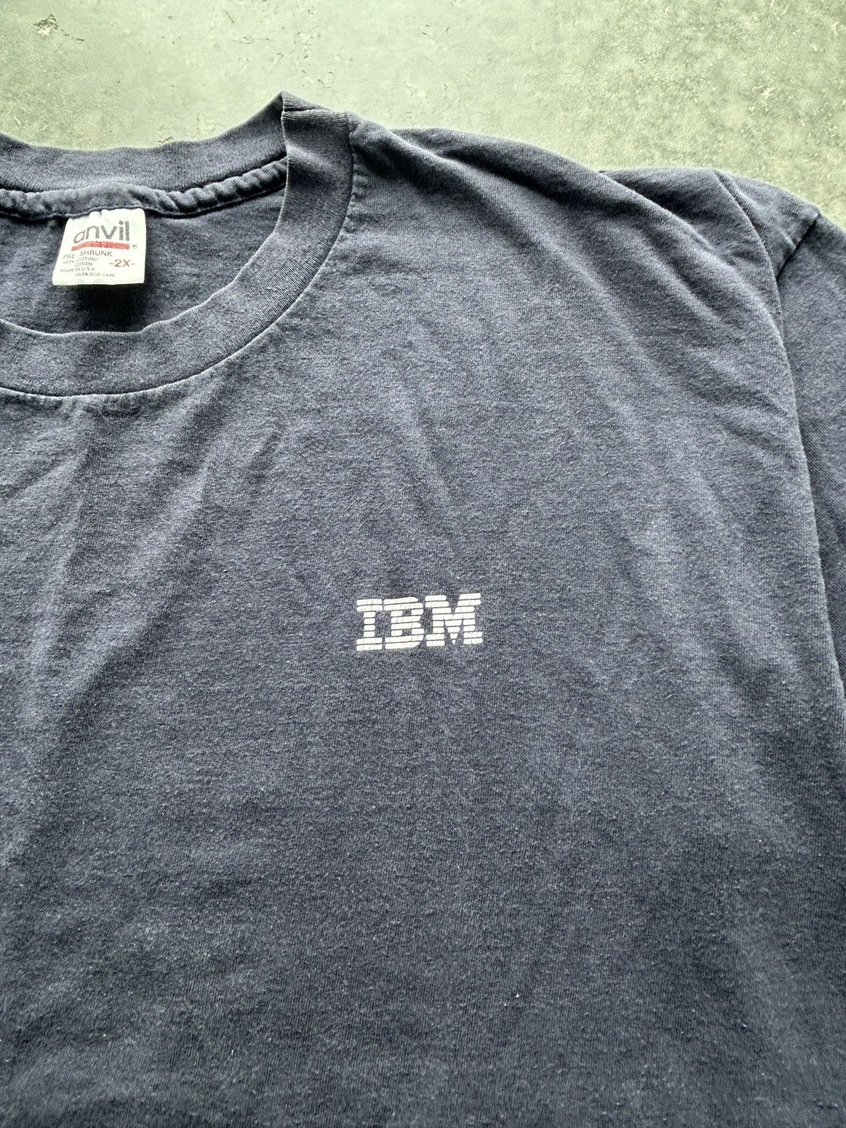 Vintage Vintage 90s IBM Graphic Tee Size US XXL / EU 58 / 5 - 2 Thumbnail