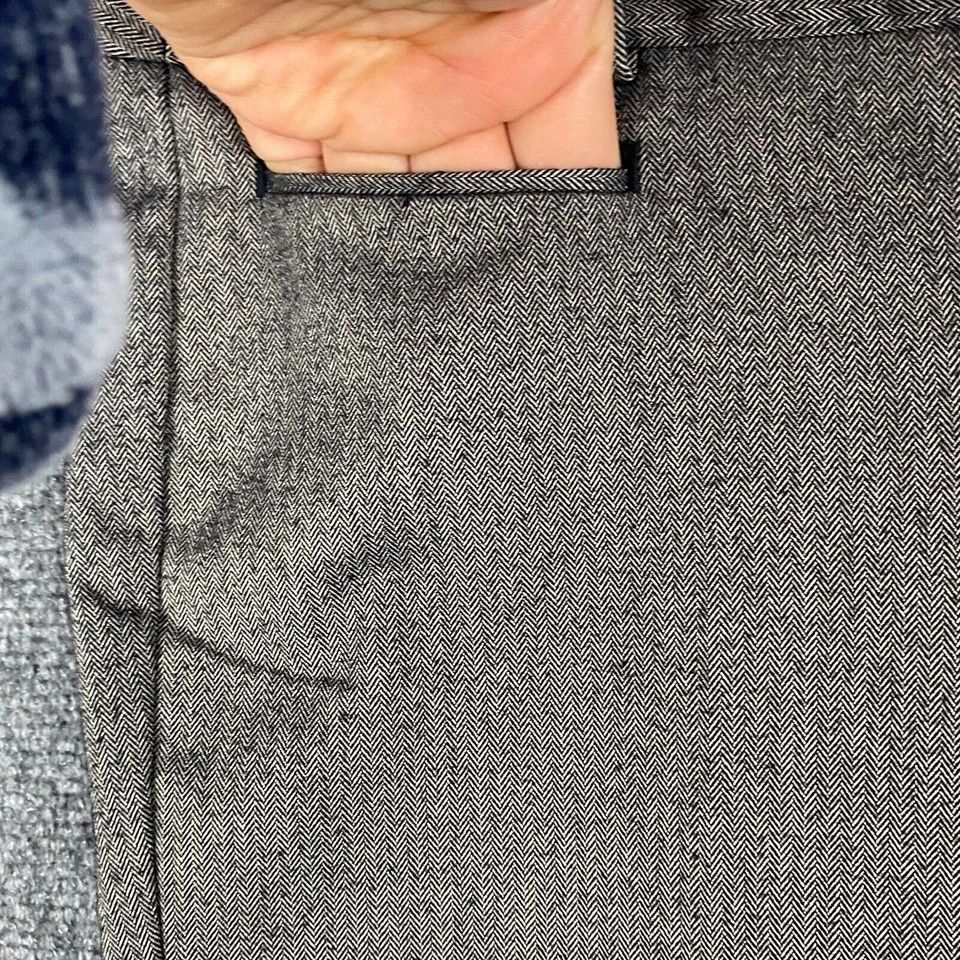 Loft Loft Dress Pants Women's Size 0 Hook & Eye Gray Straight Leg Size 25" / US 0 / IT 36 - 2 Thumbnail