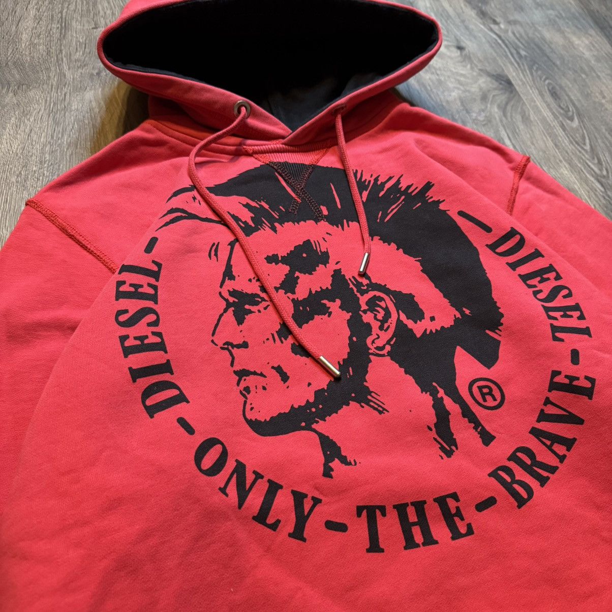 Diesel diesel industries only the brave native red hoodie size xs Size US XS / EU 42 / 0 - 3 Thumbnail