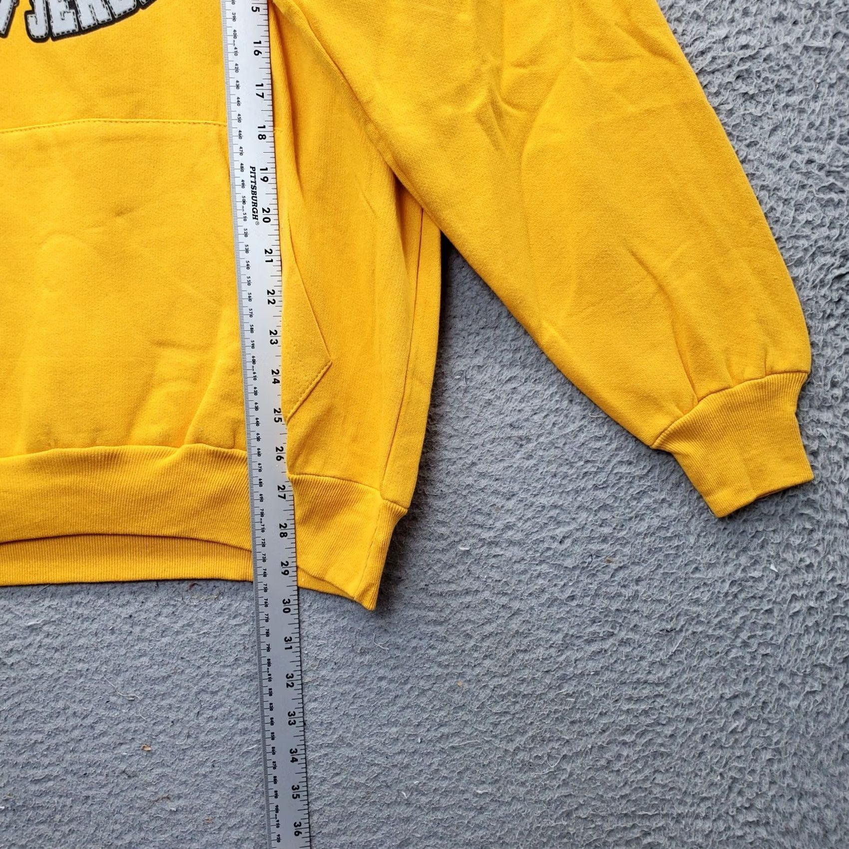 Vintage Jon Lauren Hoodie Unisex L Yellow Wild Wood Kangaroo Pocket Drawstring Size US L / EU 52-54 / 3 - 4 Thumbnail