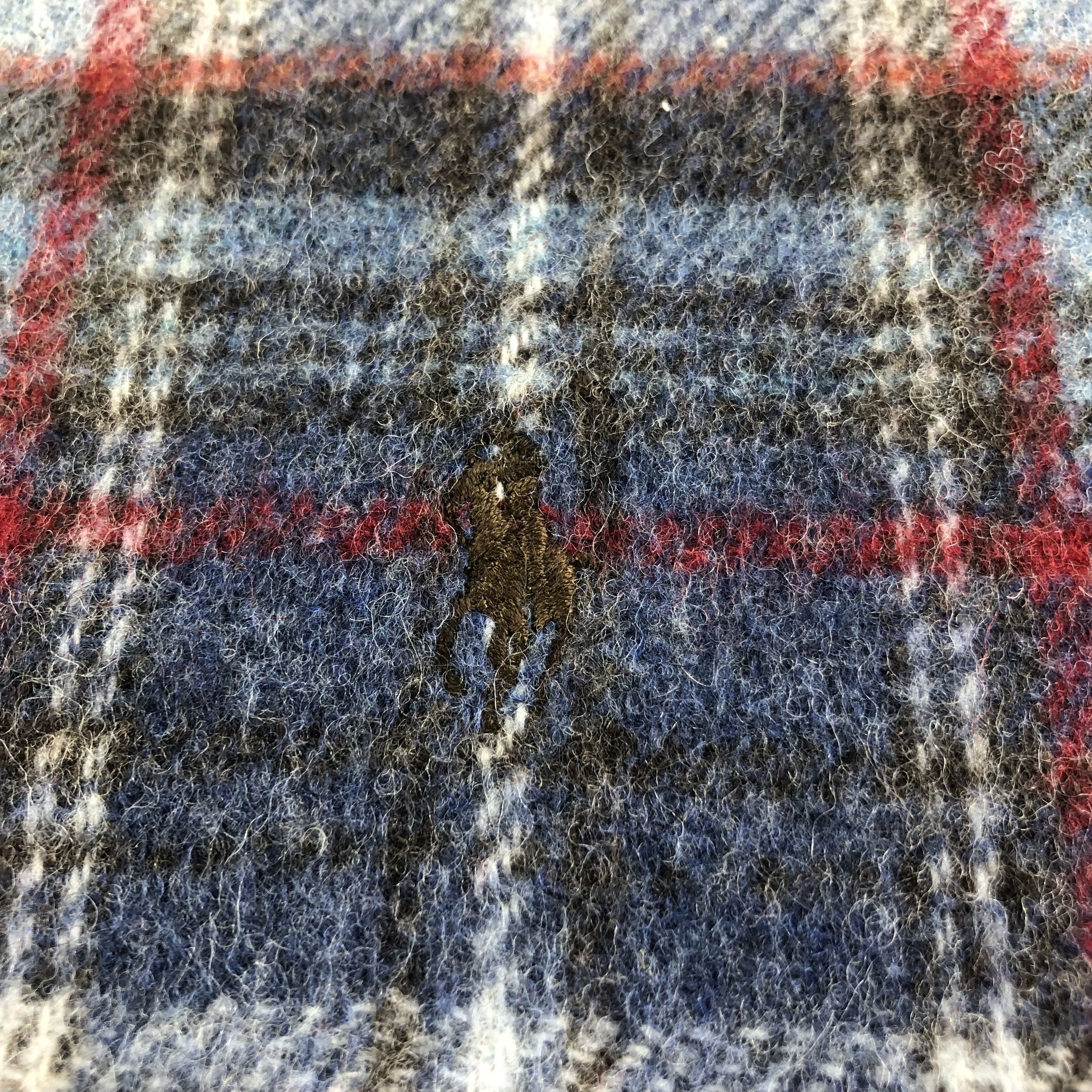 Polo Ralph Lauren Polo Ralph Lauren Tartan Wool Scarf Muffler Neckwear V2306 Size ONE SIZE - 4 Thumbnail
