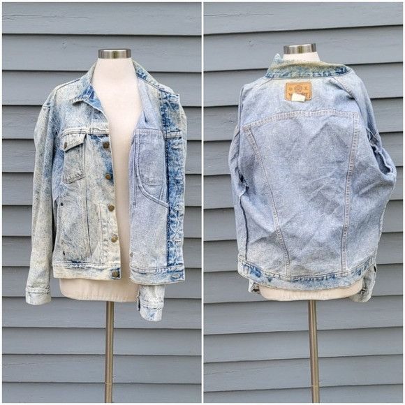 Wrangler Vintage 90s y2k Grunge Distressed Acid Wash Denim Jean Truck Size US L / EU 52-54 / 3 - 3 Thumbnail