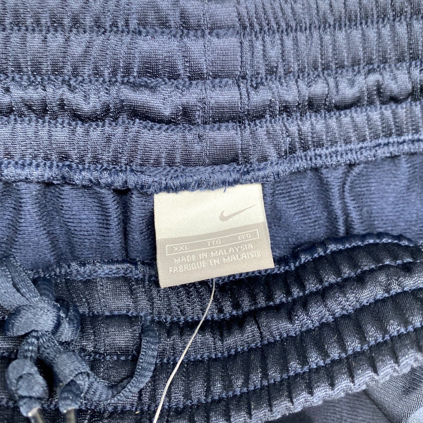 Nike VINTAGE Nike Track Pants Elastic Waist 2XL Men’s Blue Silver Tag 2005 Activewear Mens Size US 39 - 5 Thumbnail