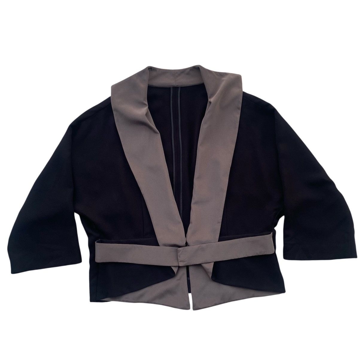 Hiroko Koshino Homme Hiroko Koshino Sculptural Belted Kimono Wrap Jacket Size S / US 4 / IT 40 - 3 Thumbnail