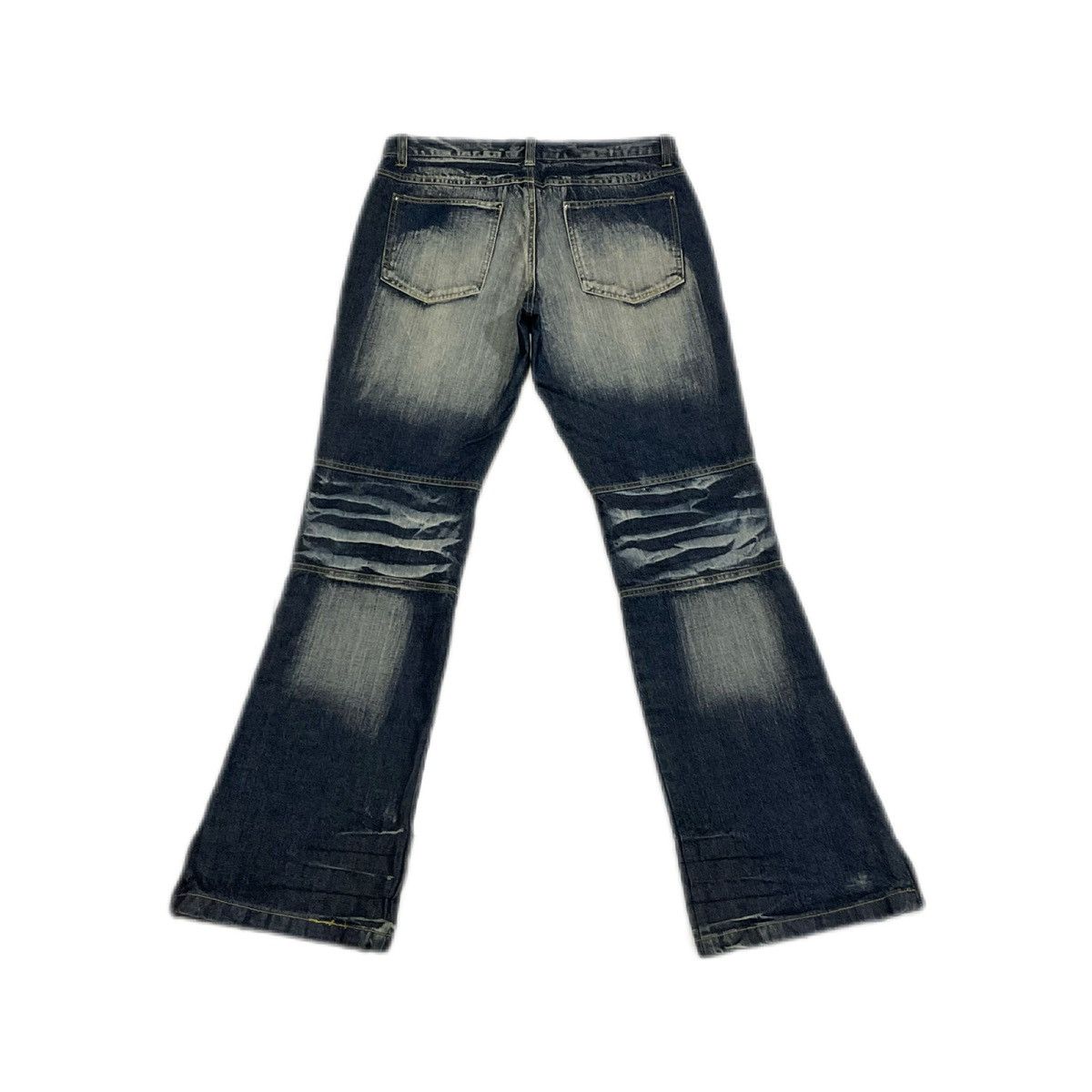 If Six Was Nine × Japanese Brand × Le Grande Bleu (L.G.B.) 🔥Sick Y2K Topism Mud Wash Flared Denim Size US 32 / EU 48 - 6 Thumbnail