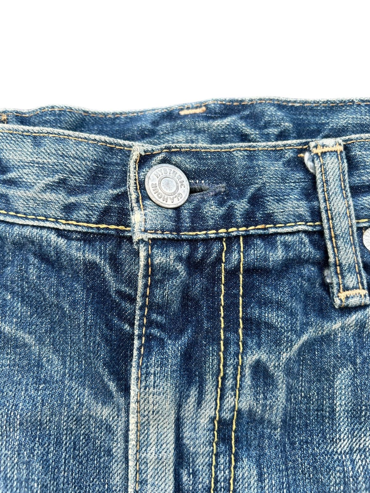 Hysteric Glamour × Japanese Brand × Kapital Hysteric Glamour Vintage distressed Skirt Jeans🎌☠️ Size 29" - 4 Thumbnail