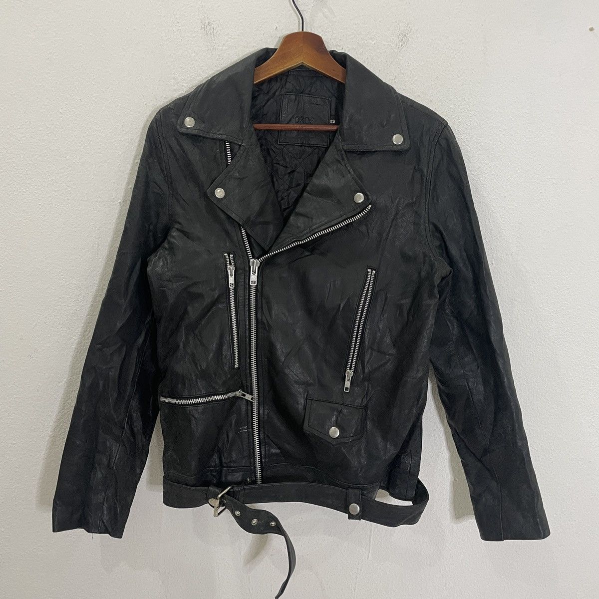 Japanese Brand Vintage Asos Leather Bikers Jacket Size US S / EU 44-46 / 1 - 1 Thumbnail