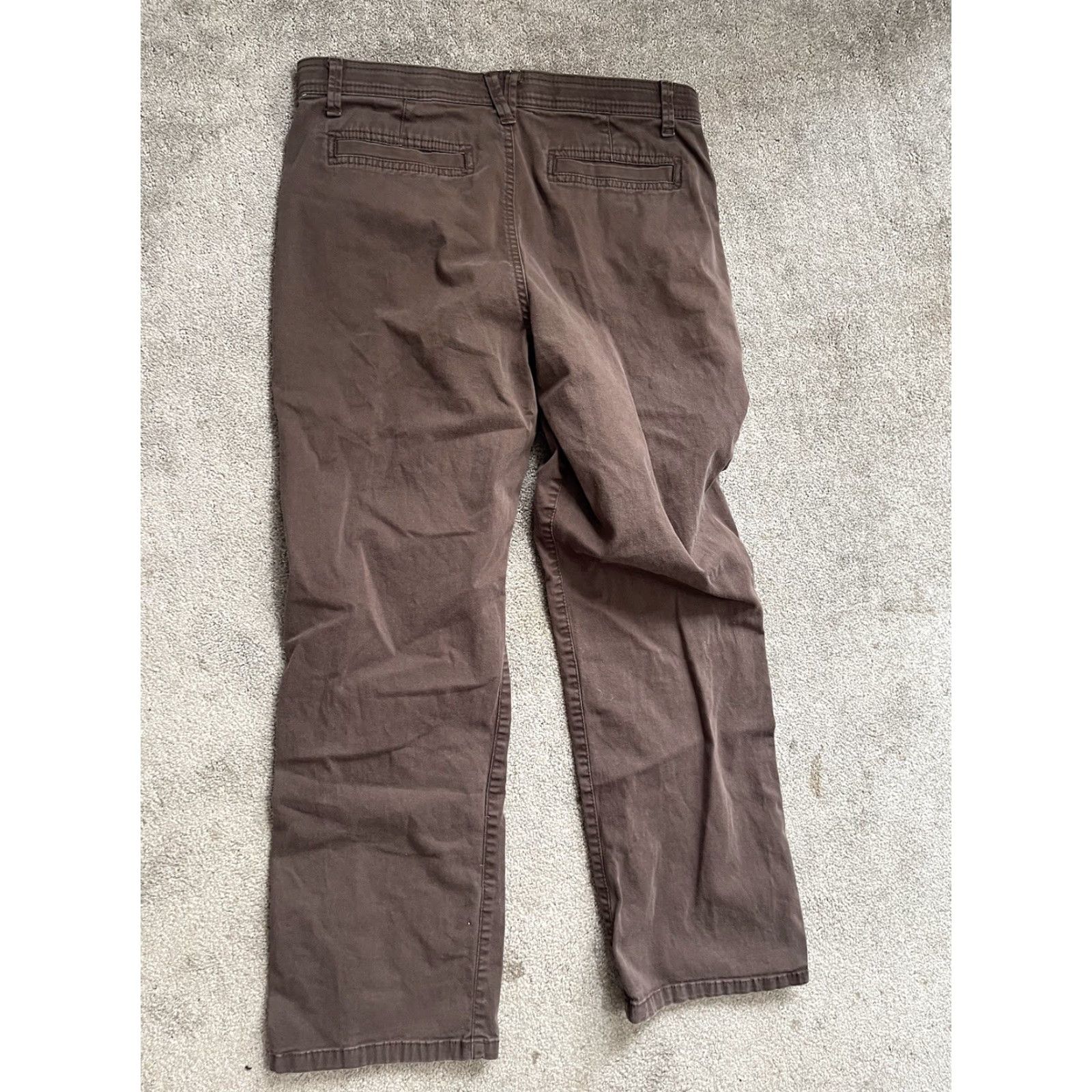 Gloria Vanderbilt Gloria Vanderbilt Women’s Brown Straight Leg Pants Chino Size 8P Womens Size 30" / US 8 / IT 44 - 3 Thumbnail