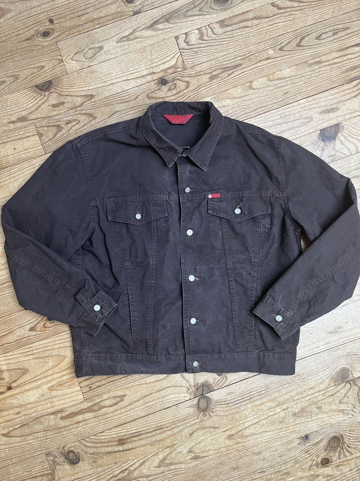 Jean × Vintage Brown Jean Denim Jacket Lee Cooper Size US XXL / EU 58 / 5 - 1 Thumbnail