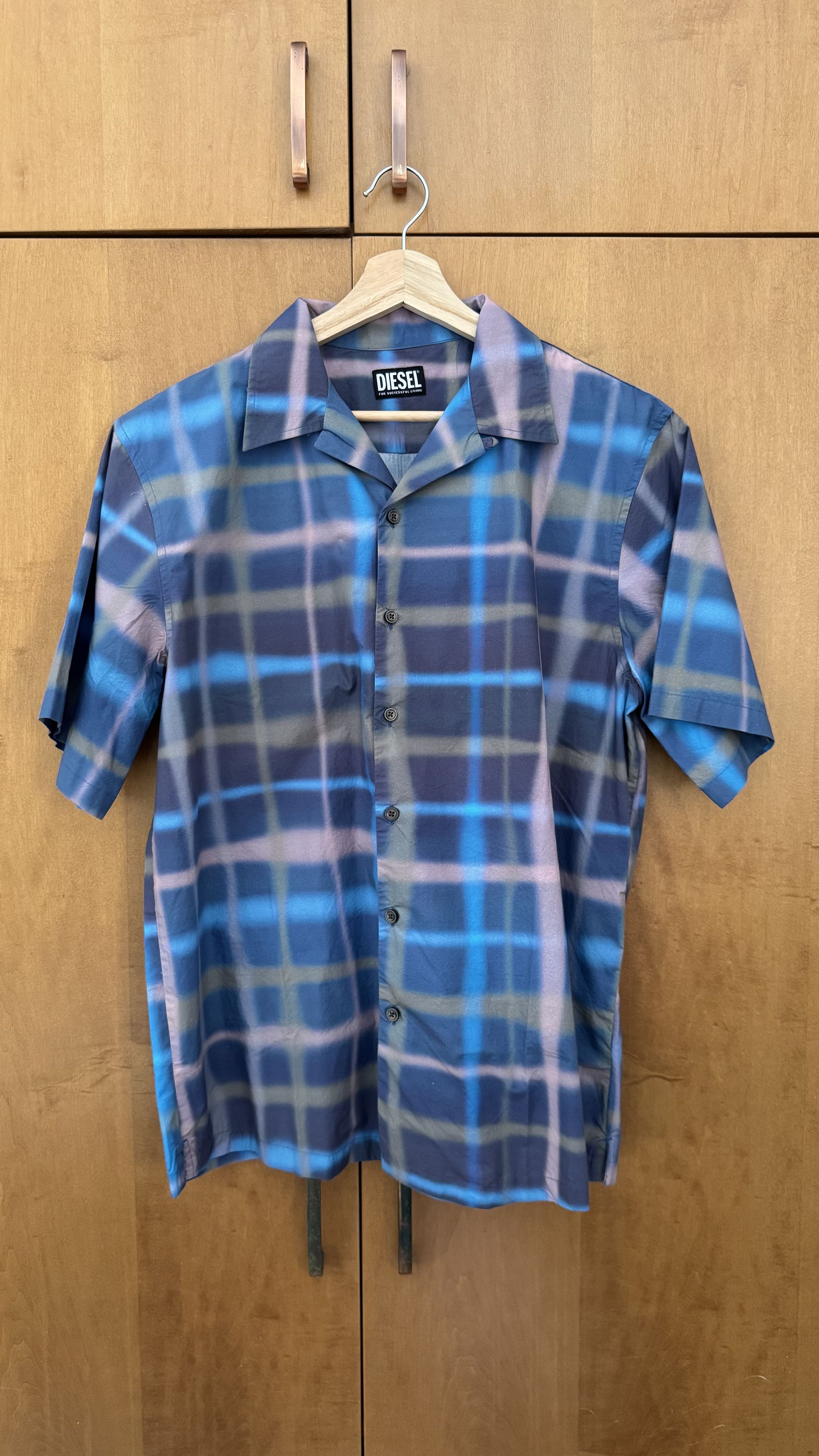 Diesel Diesel Check Short Sleeve Shirt Size US M / EU 48-50 / 2 - 2 Thumbnail