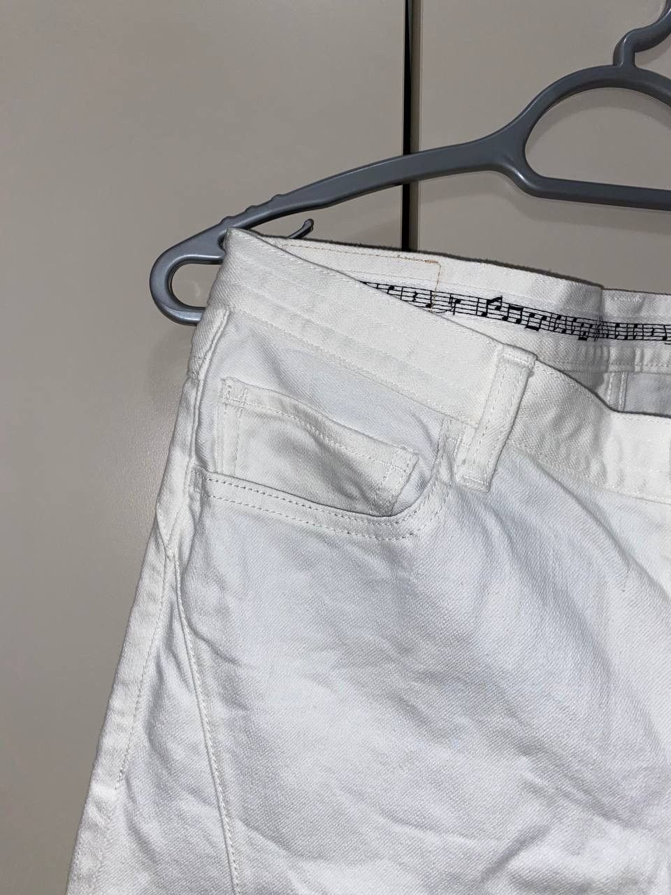 Number (N)ine × Playboy Number Nine x Playboy SS15 White Denim Jeans Very Rare Size US 32 / EU 48 - 6 Thumbnail