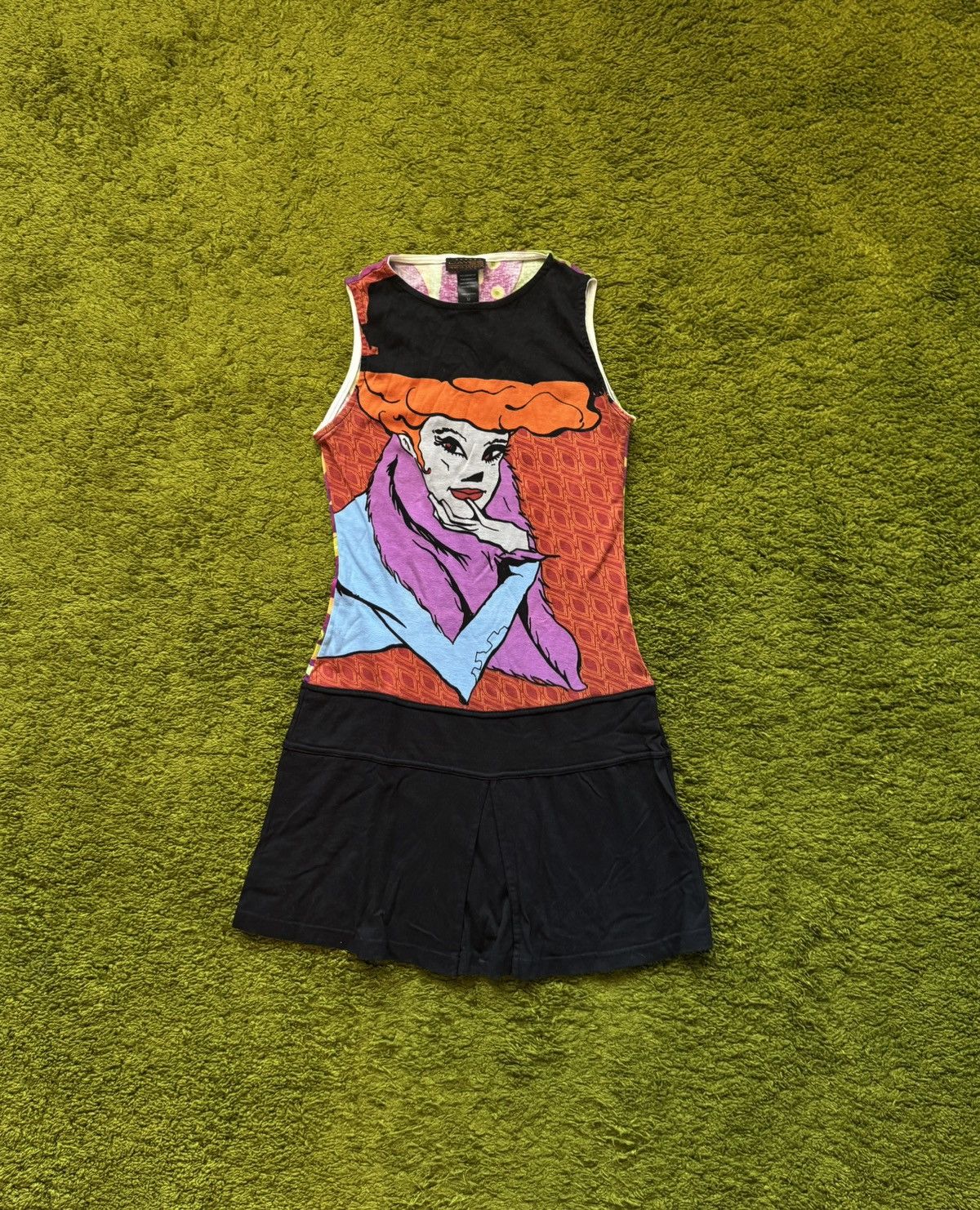 Custo Barcelona Hayes Spanish knitwear avant garde vintage Y2K pop art dress Size M / US 6-8 / IT 42-44 - 1 Thumbnail
