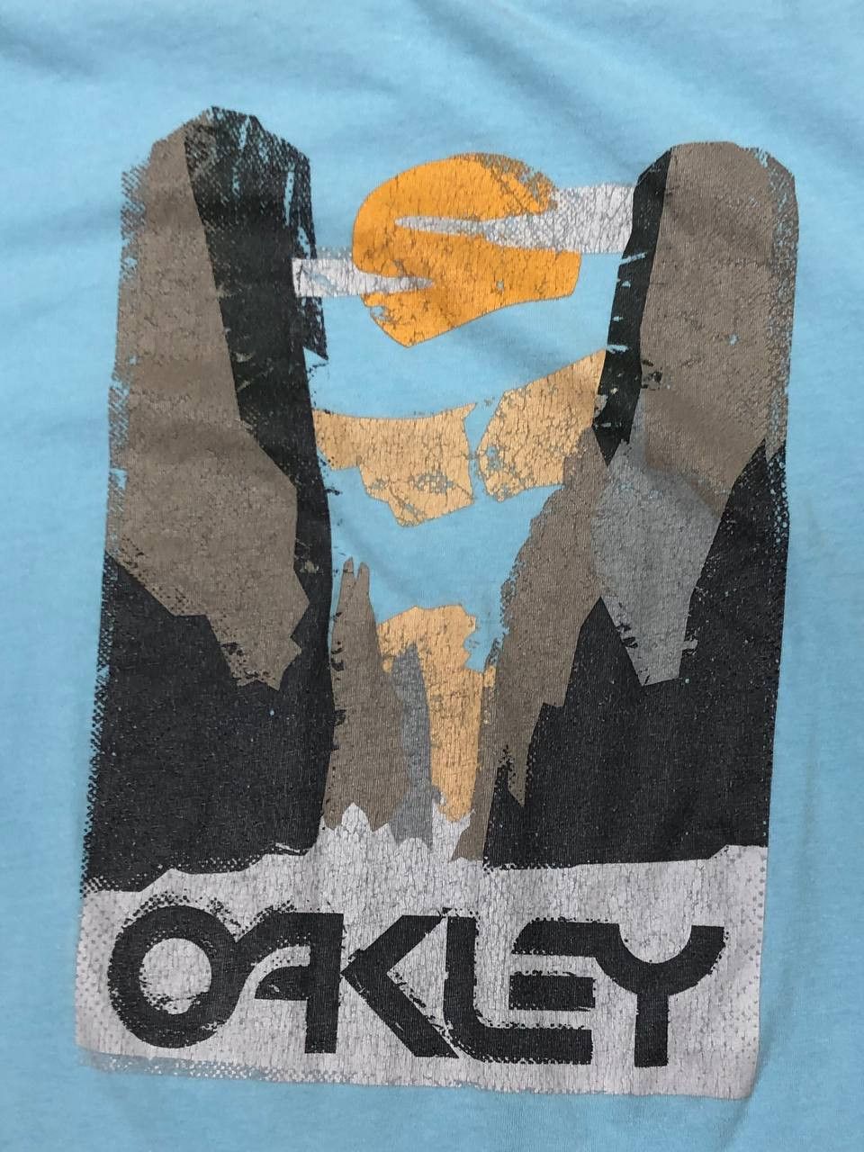 Oakley OAKLEY Big print Y2K T-Shirt Blue Streetwear Size US XL / EU 56 / 4 - 16 Thumbnail