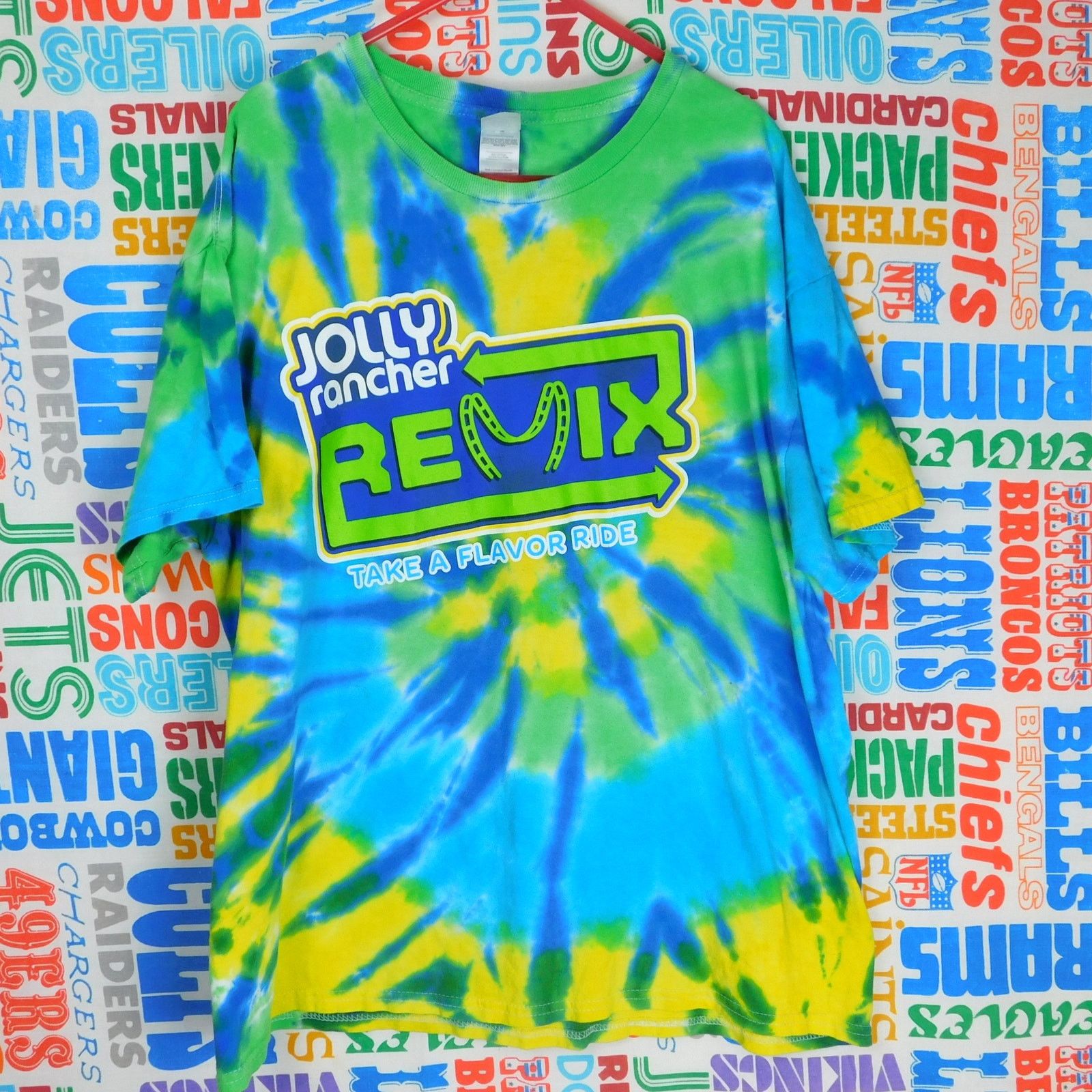 Hanes Jolly Rancher Remix T Shirt Size XL Tie Dye Candy Promo Size US XL / EU 56 / 4 - 1 Thumbnail