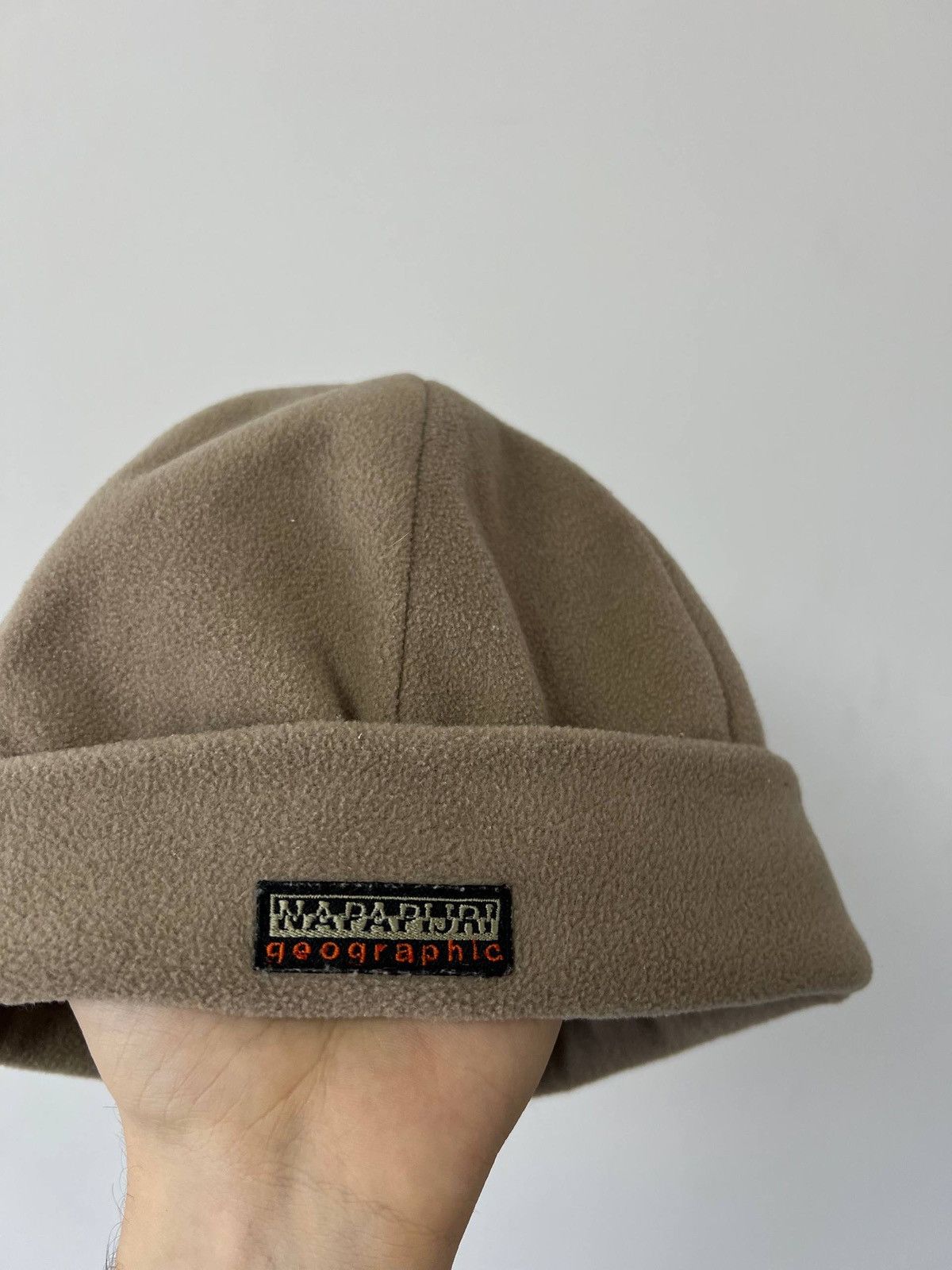 Napapijri Vintage Napapijri Geographic Fleece Hat Travel Mountain OS Size ONE SIZE - 3 Thumbnail