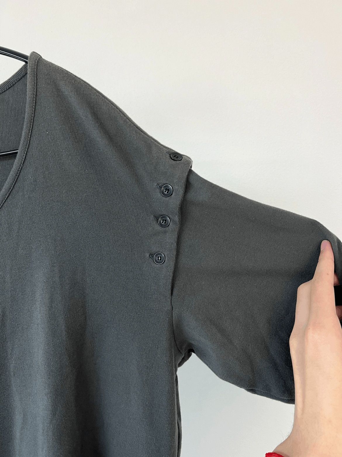 Other Yohji Yamamoto side button L/S Tee - DMC-2508 Size US L / EU 52-54 / 3 - 4 Thumbnail