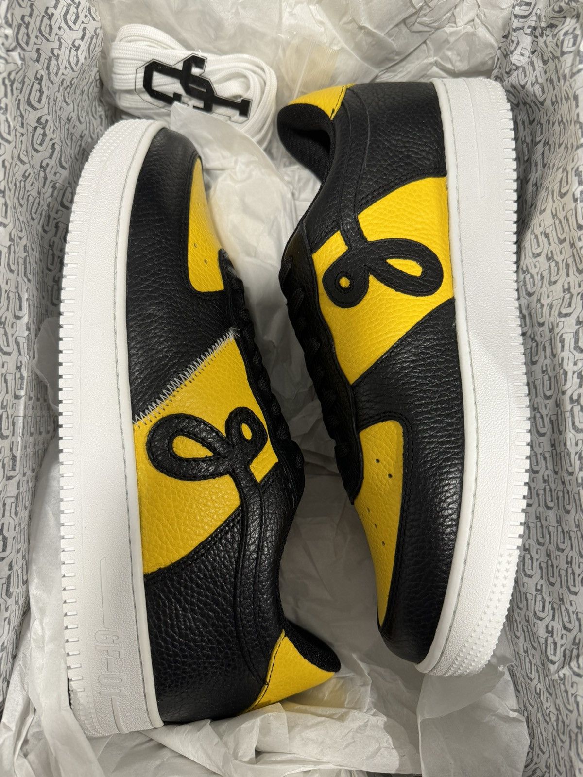image of John Geiger Gf-01 “Black/yellow” Size 9 Shoes, Men's