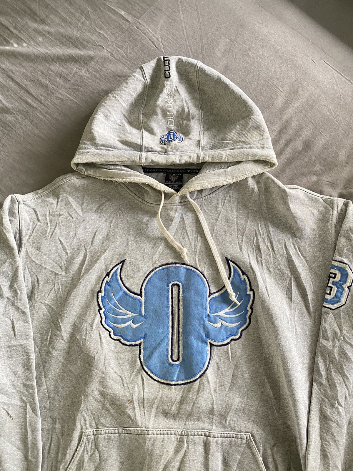 Outkast × Rap Tees × Vintage Vintage Outkast Clothing Distressed Hoodie Size US XL / EU 56 / 4 - 3 Thumbnail