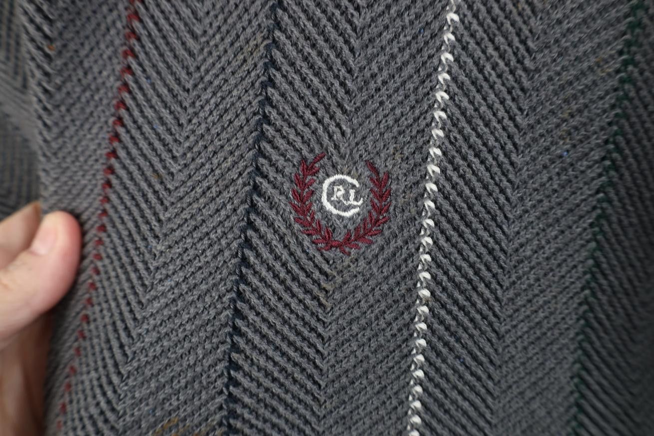 Polo Ralph Lauren Vintage 90s Chaps Ralph Lauren Herringbone Knit Sweater Size US XL / EU 56 / 4 - 4 Thumbnail