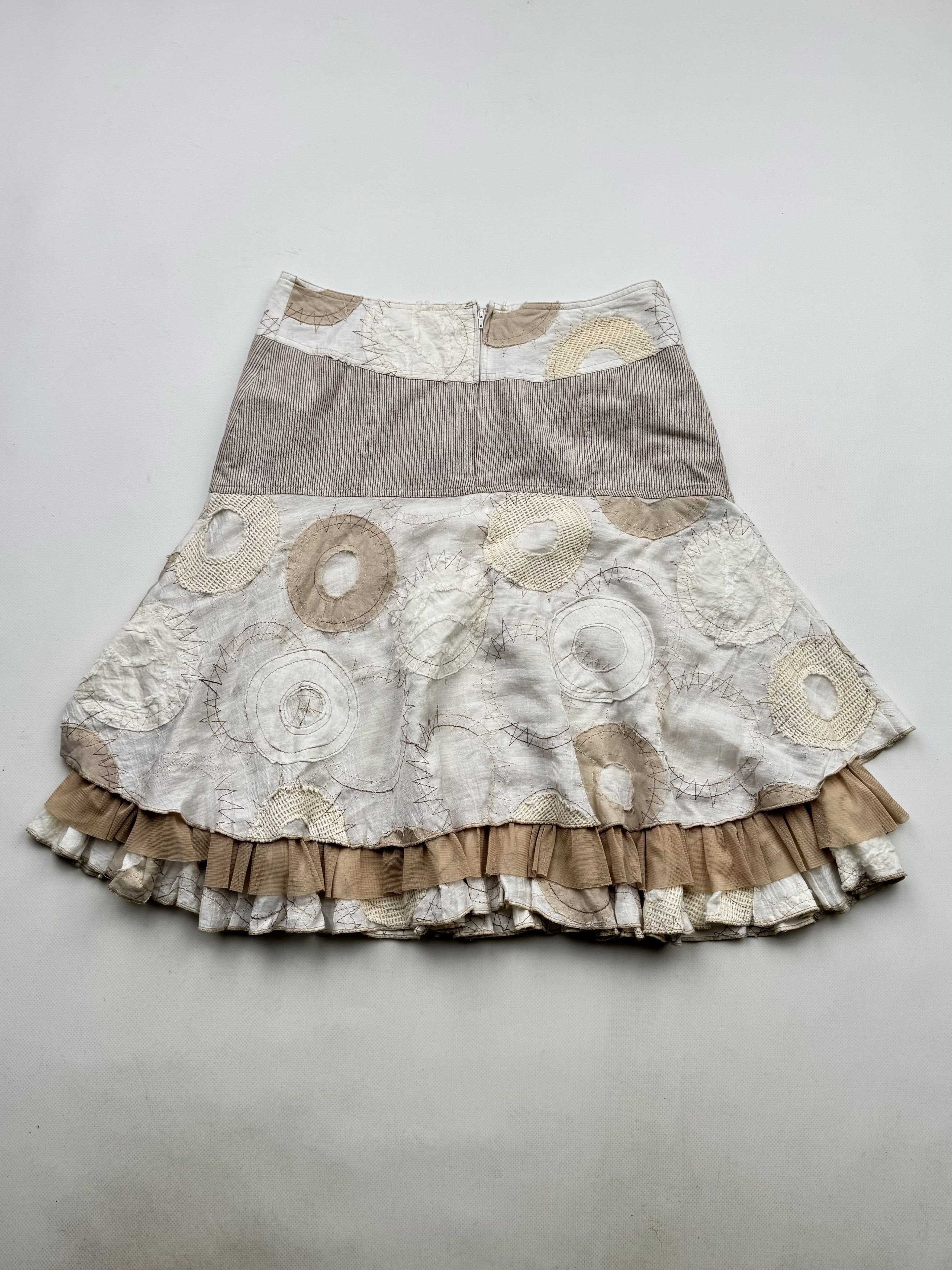 Japanese Brand 90's Midi Flared Skirt B67(V294)E2 Size 26" / US 2 / IT 38 - 7 Thumbnail