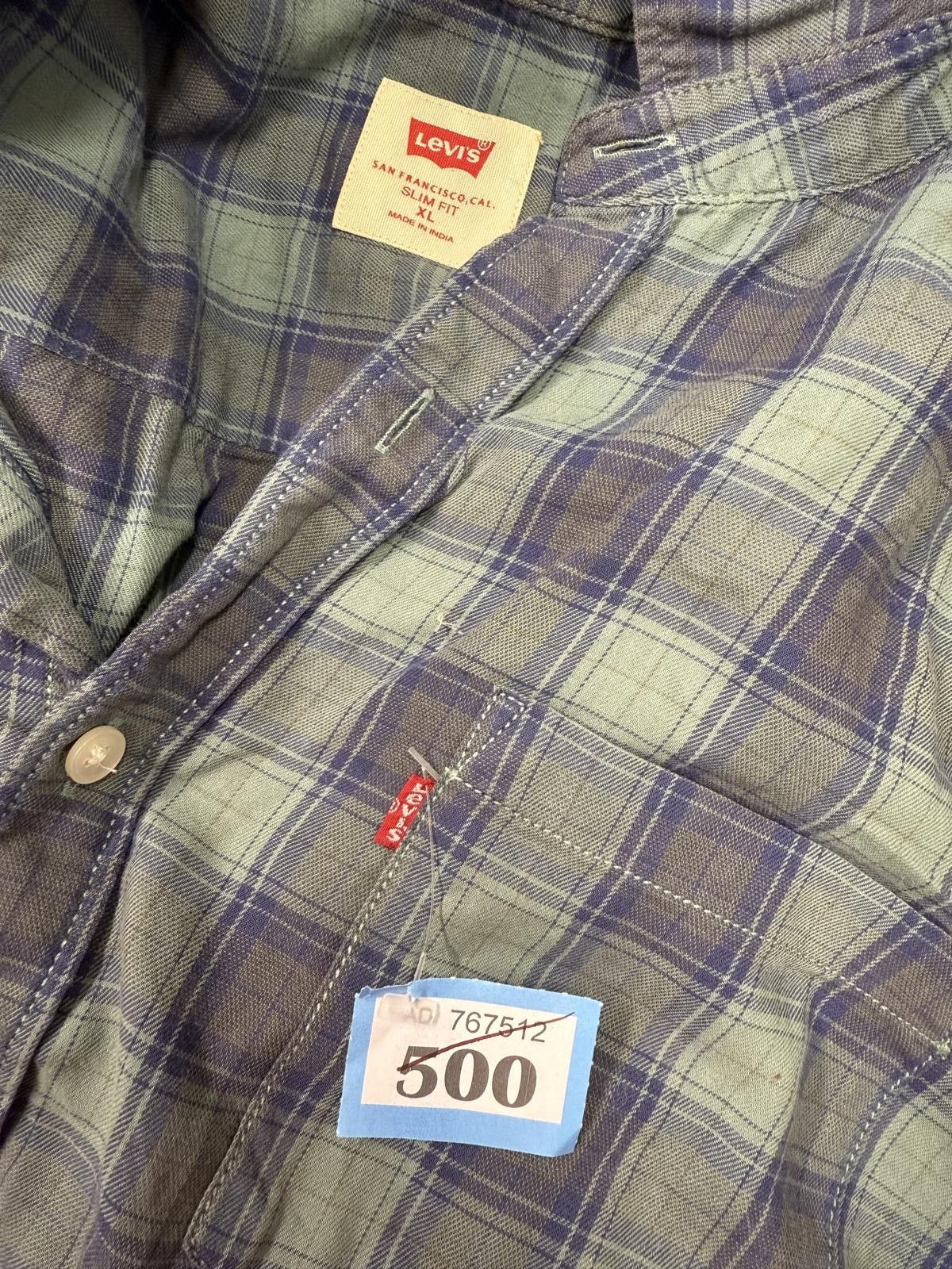 Levi's Levi's Men's Long Sleeve Plaid Shirt XL Size US XL / EU 56 / 4 - 2 Thumbnail