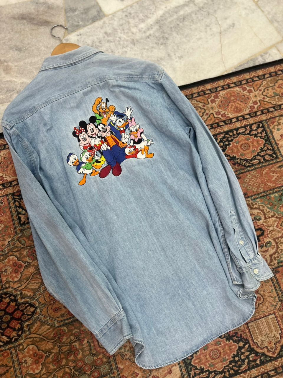Disney × Vintage Vintage Disney Embroidered Character Denim Shirt Size US S / EU 44-46 / 1 - 5 Thumbnail